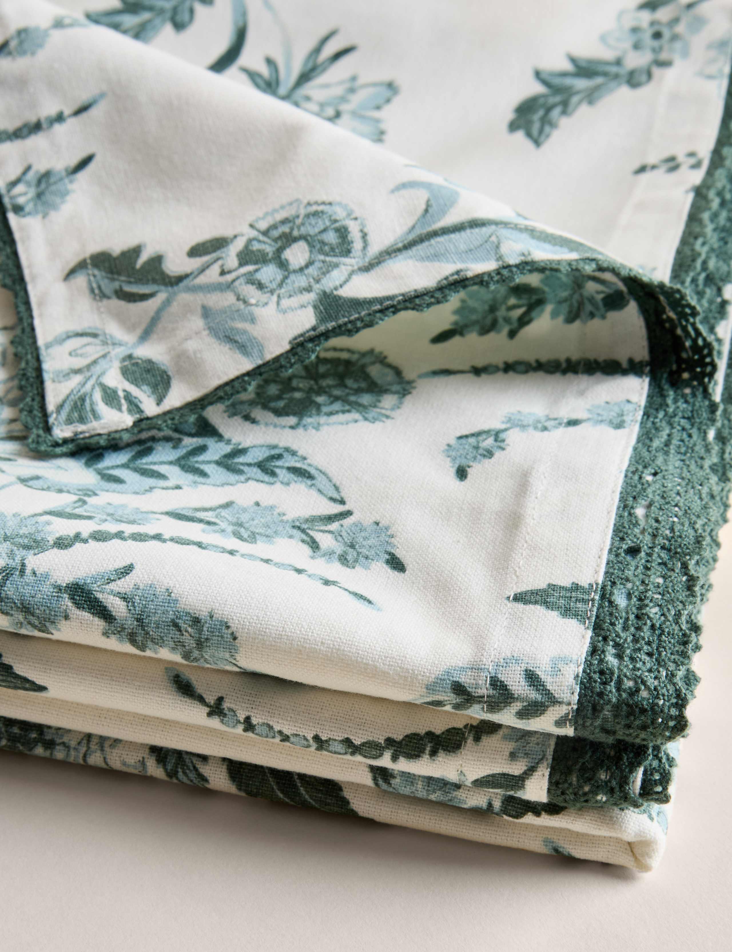 Pure Cotton Chintz Floral Tablecloth 3 of 7