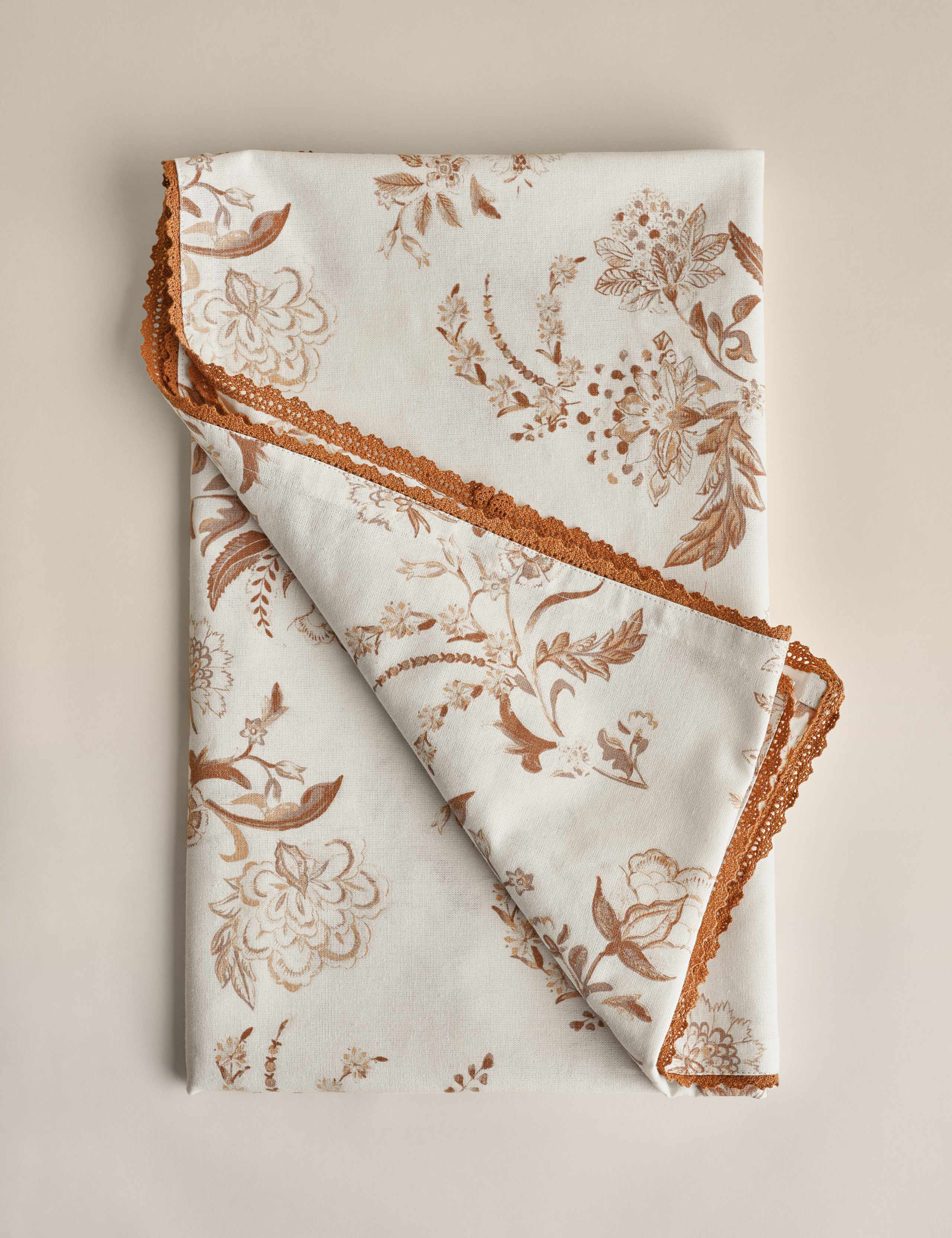 Pure Cotton Chintz Floral Tablecloth 4 of 6