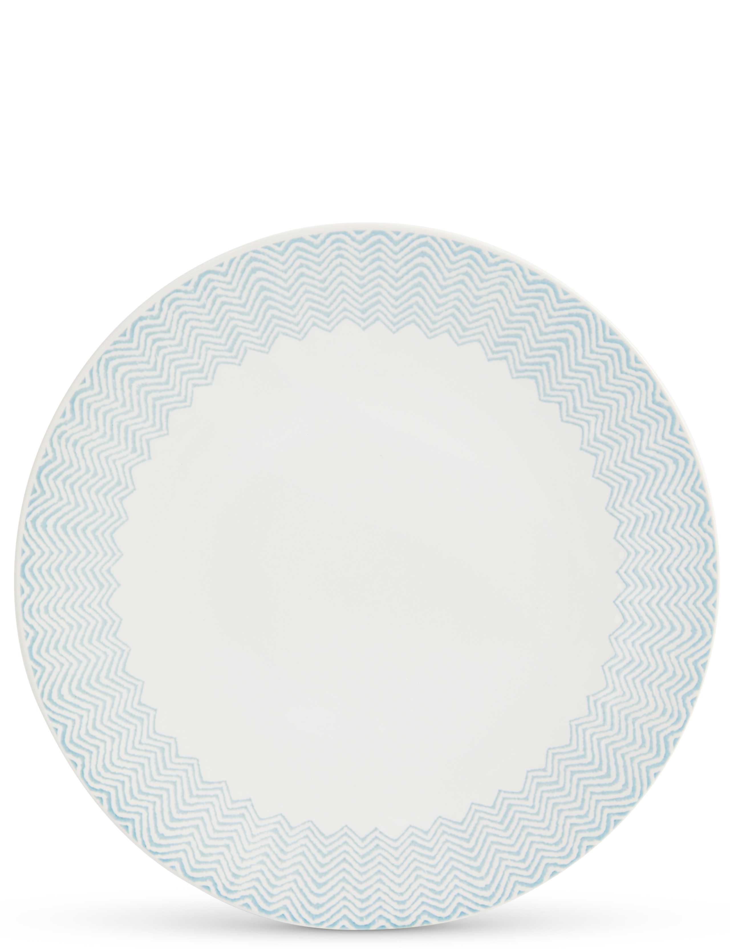Zig Zag Print Dinner Plate 1 of 3