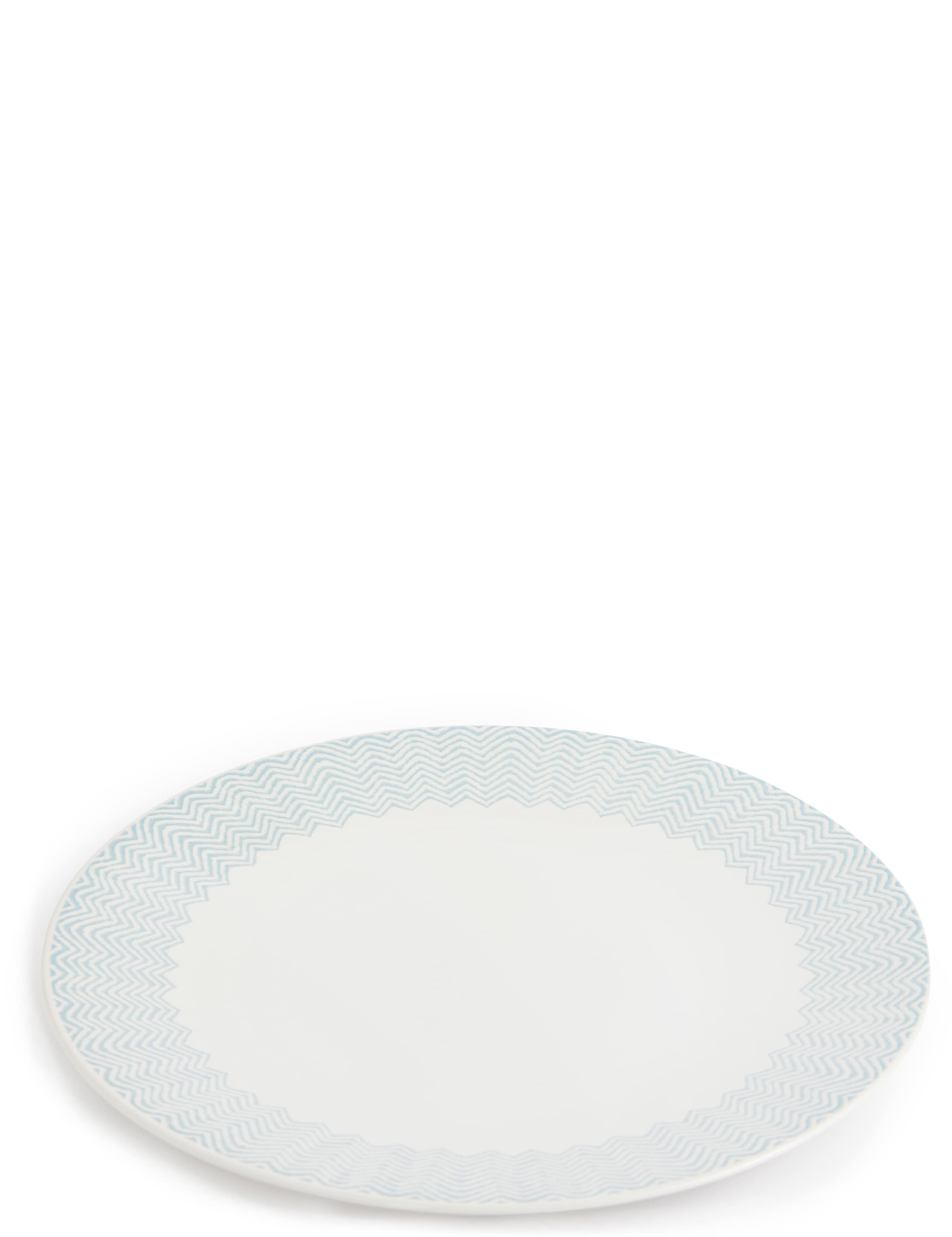 Zig Zag Print Dinner Plate 2 of 3