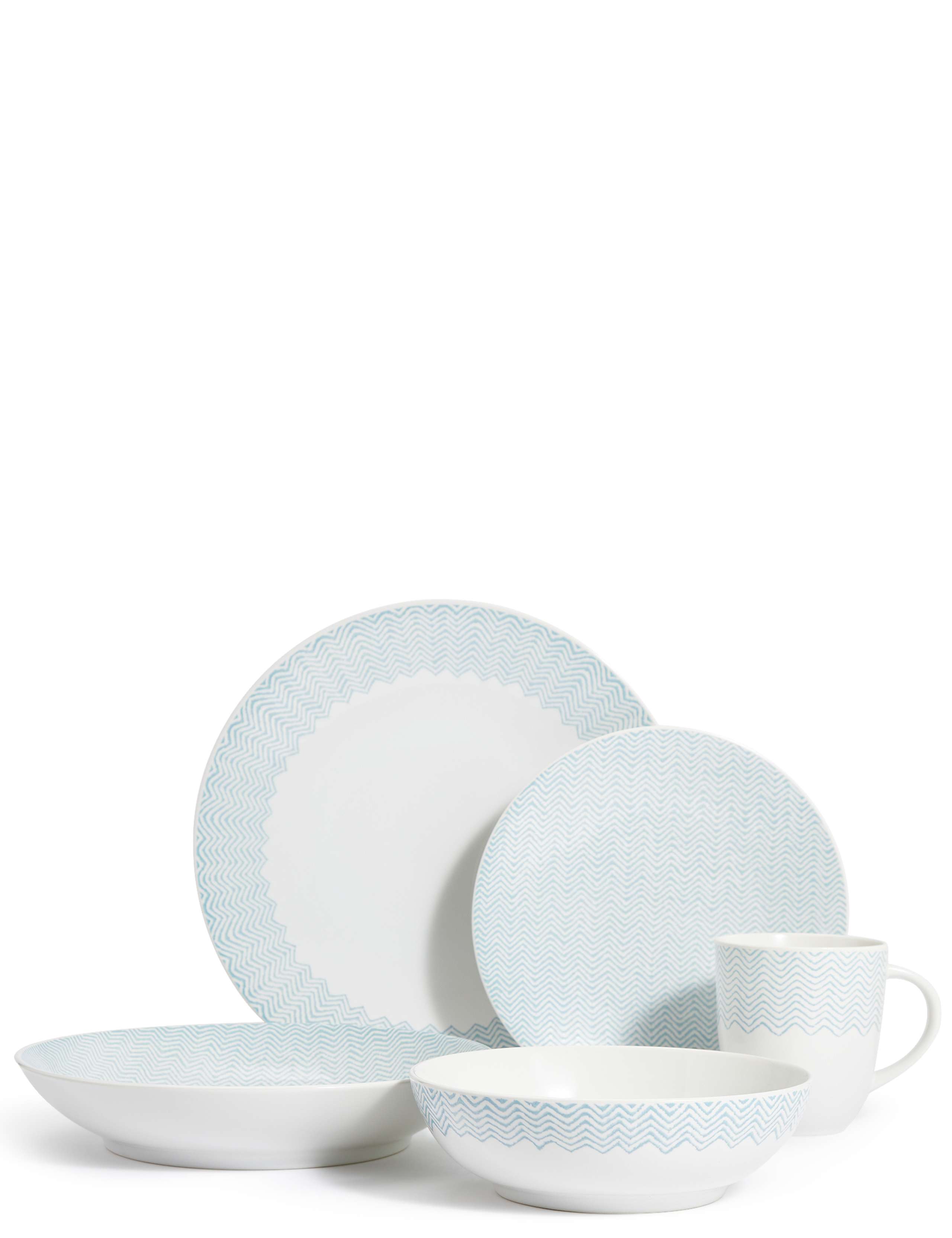 Zig Zag Print Dinner Plate 3 of 3