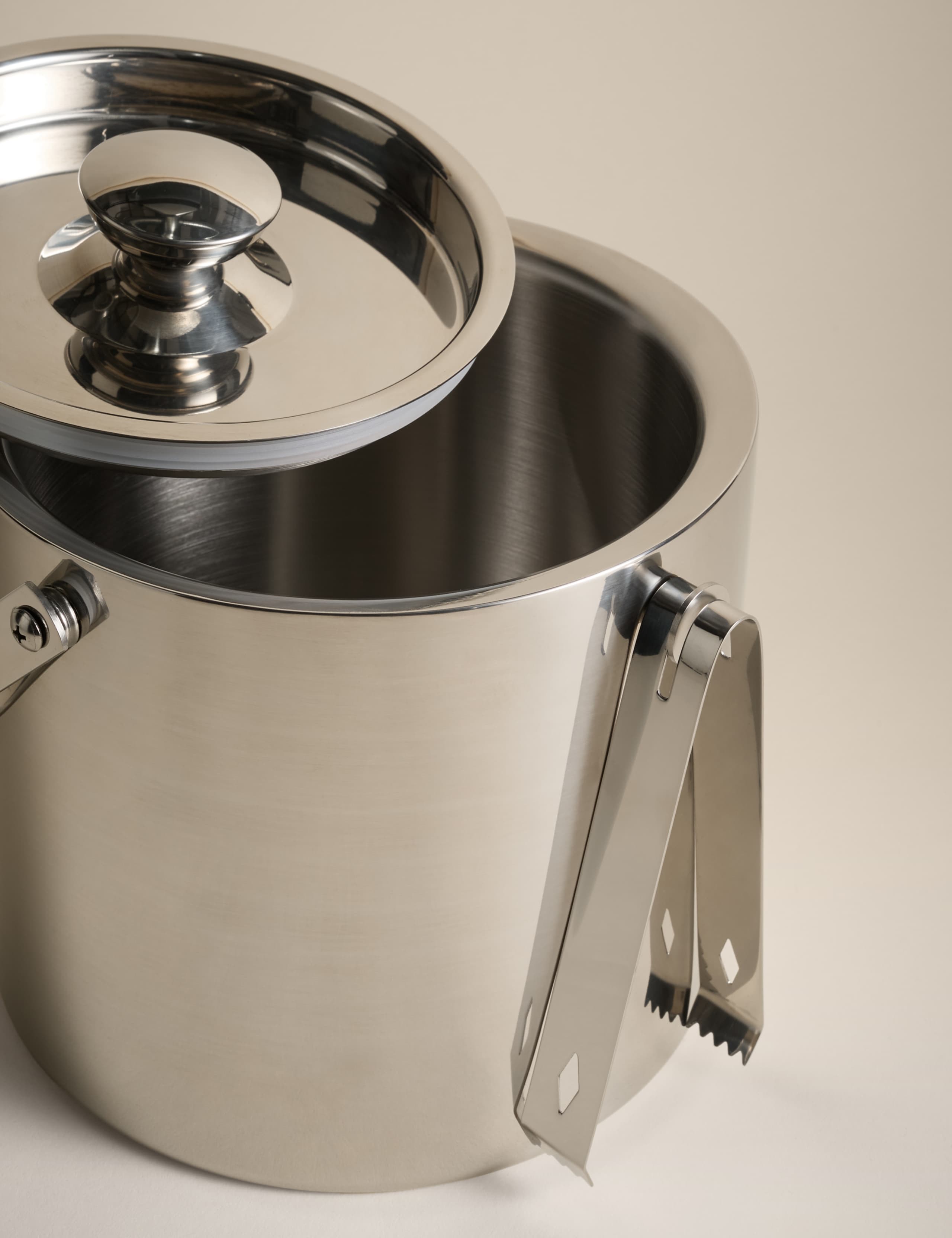 Metal Ice Bucket with Tongs 2 of 4