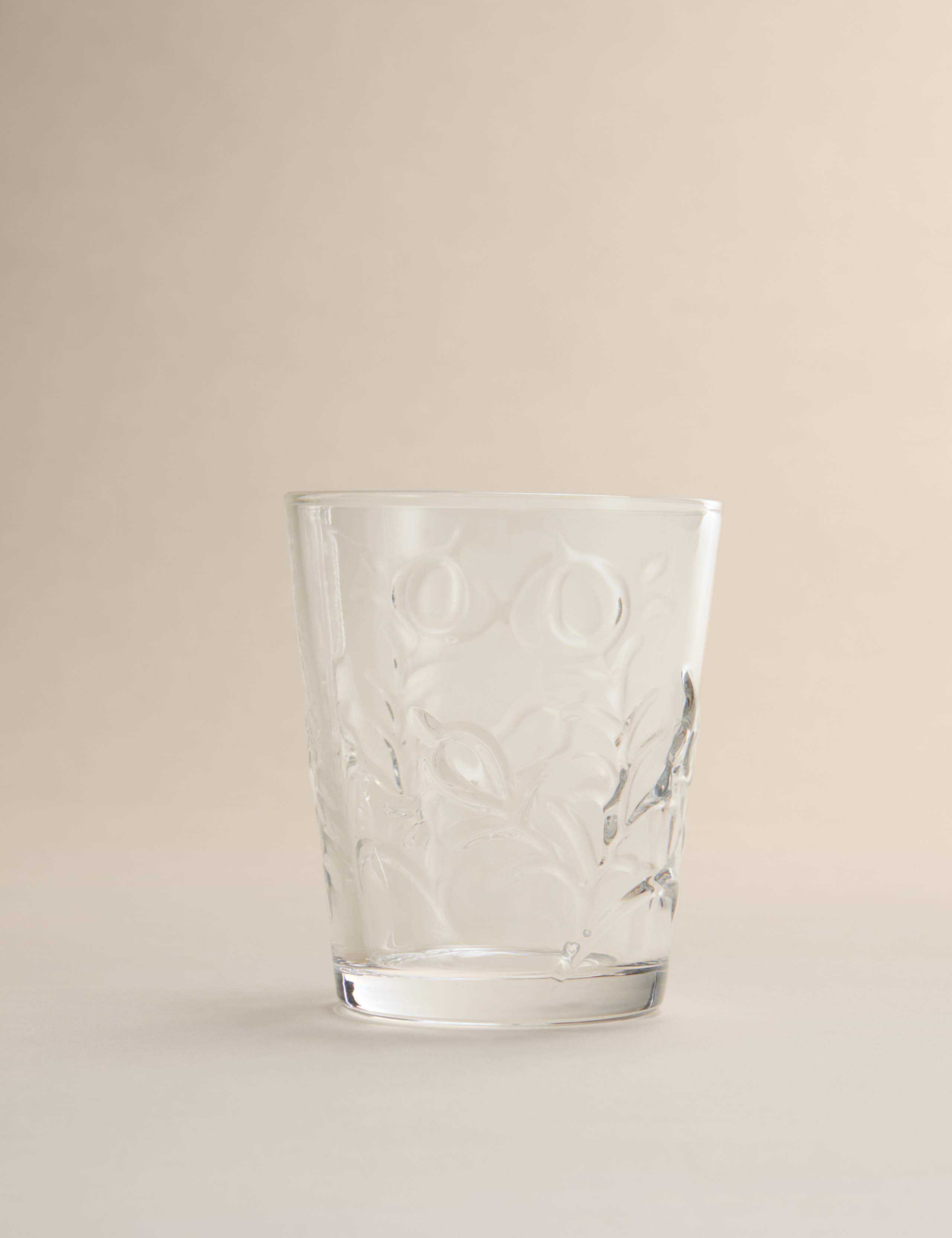 Set of 2 Embossed Floral Tumblers 3 of 6