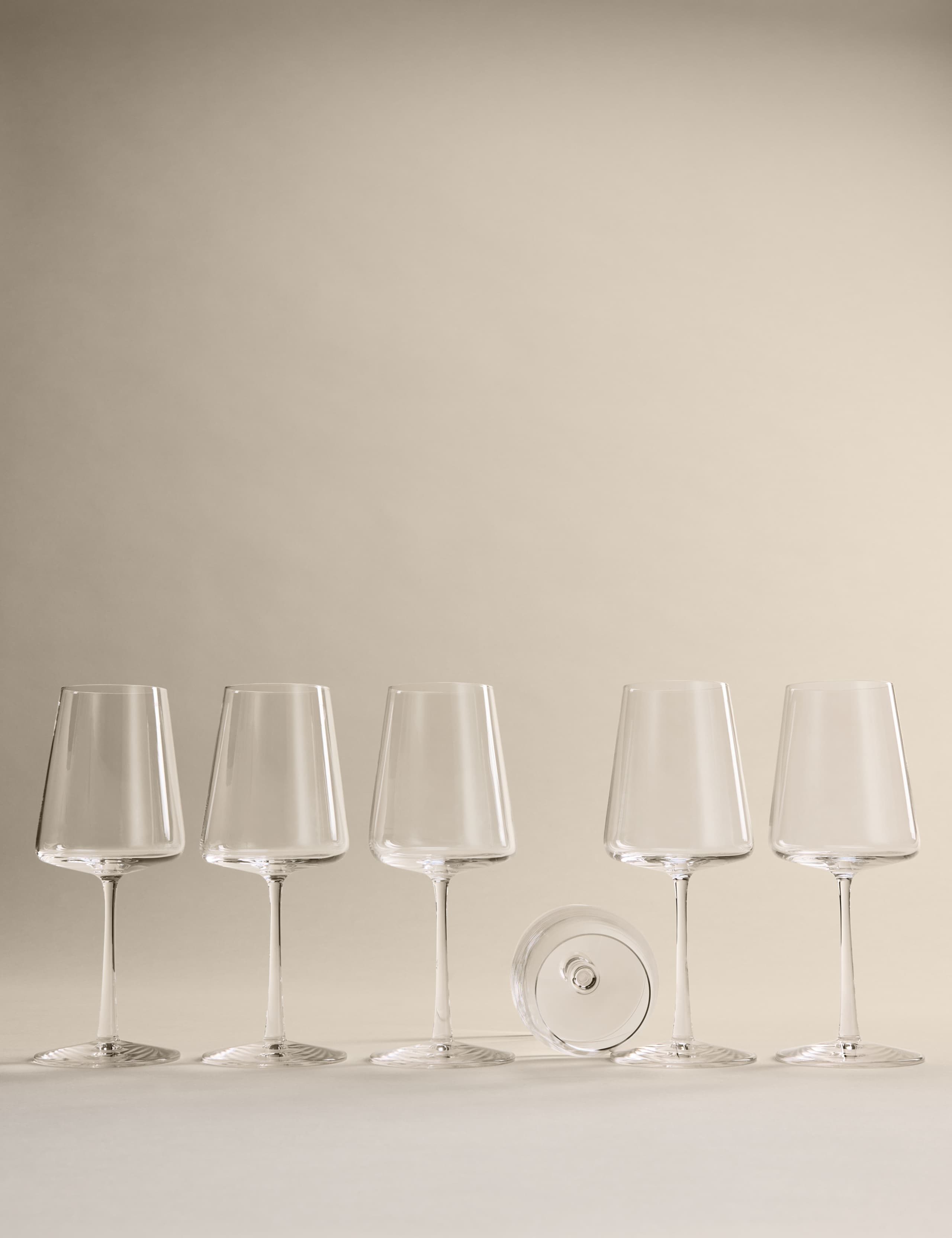 Set of 6 Modern White Wine Glasses 4 of 6