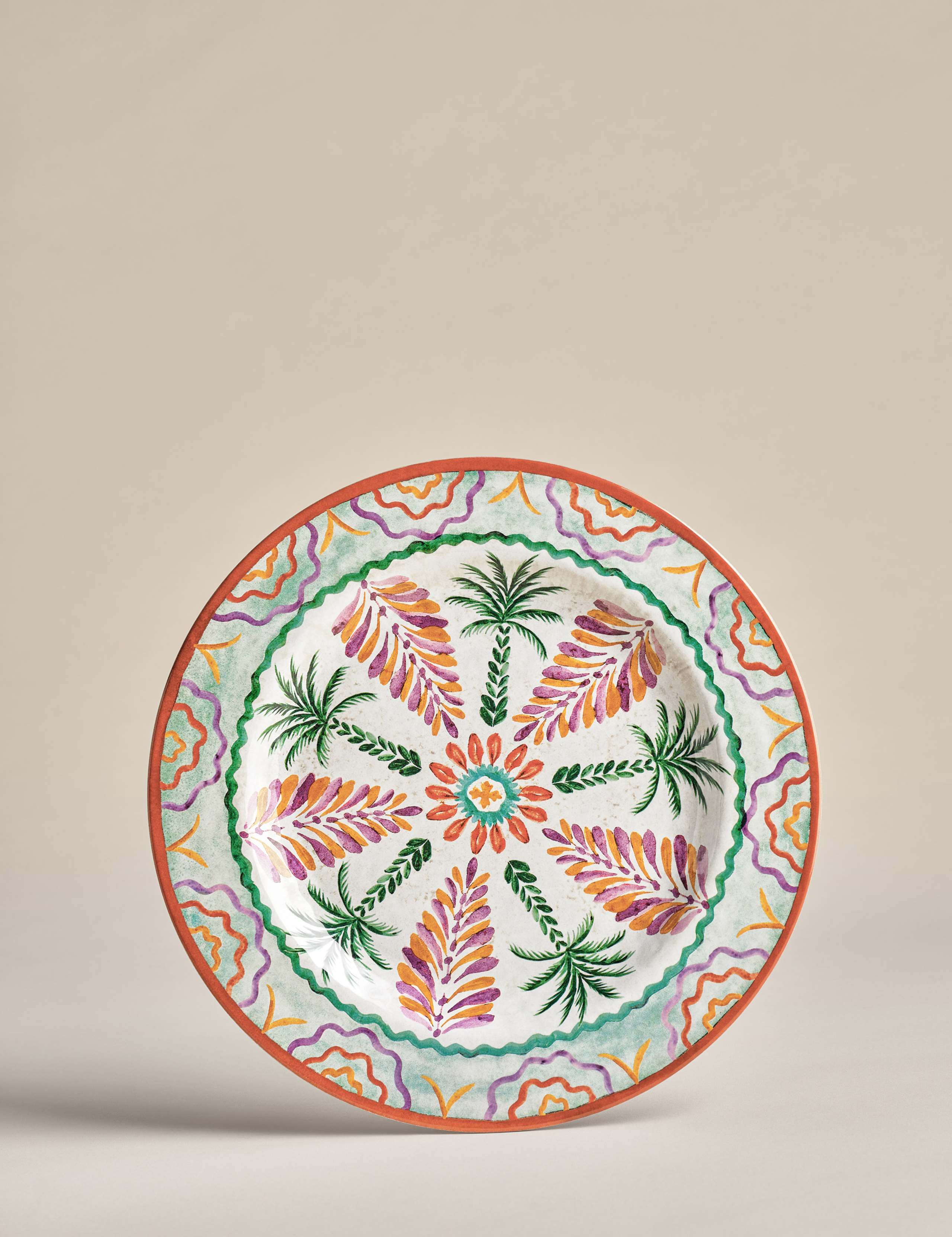 Set of 4 Boho Picnic Dinner Plates 2 of 7