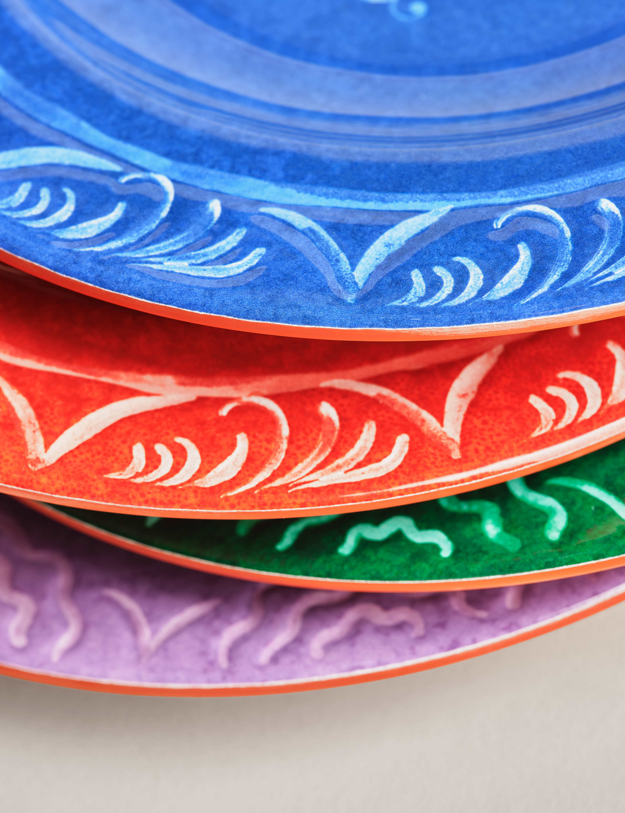 Set of 4 Boho Picnic Side Plates 3 of 4
