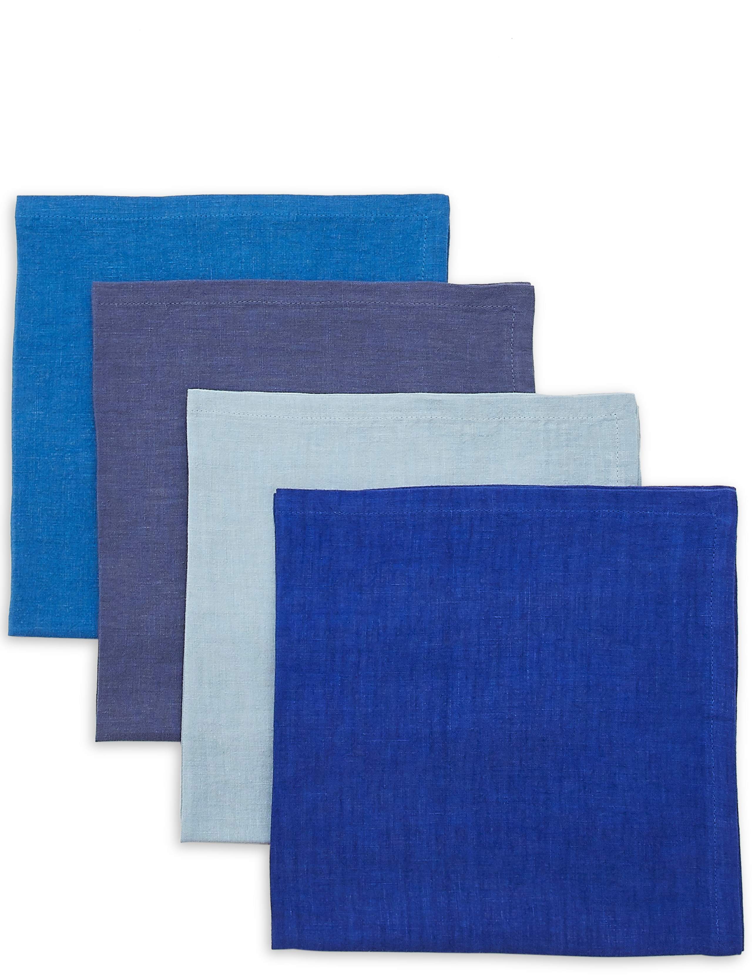 Set of Linen 4 Napkins 1 of 2