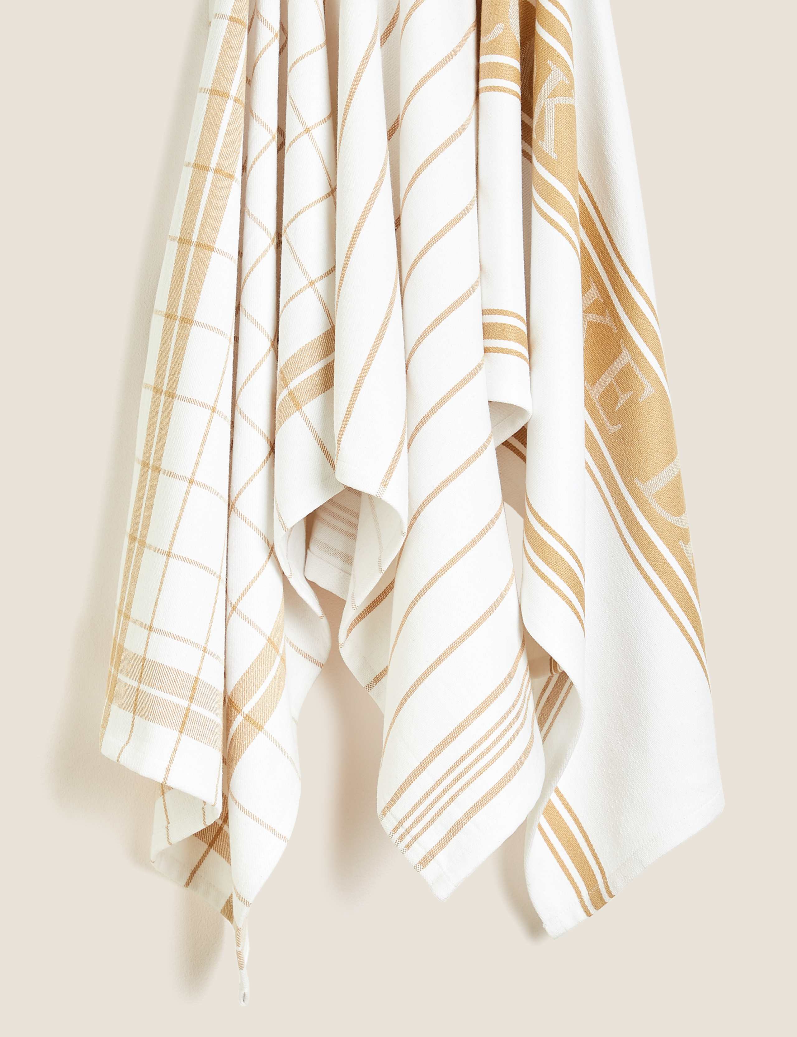 Set of 3 Cotton Rich Striped Tea Towels 3 of 3