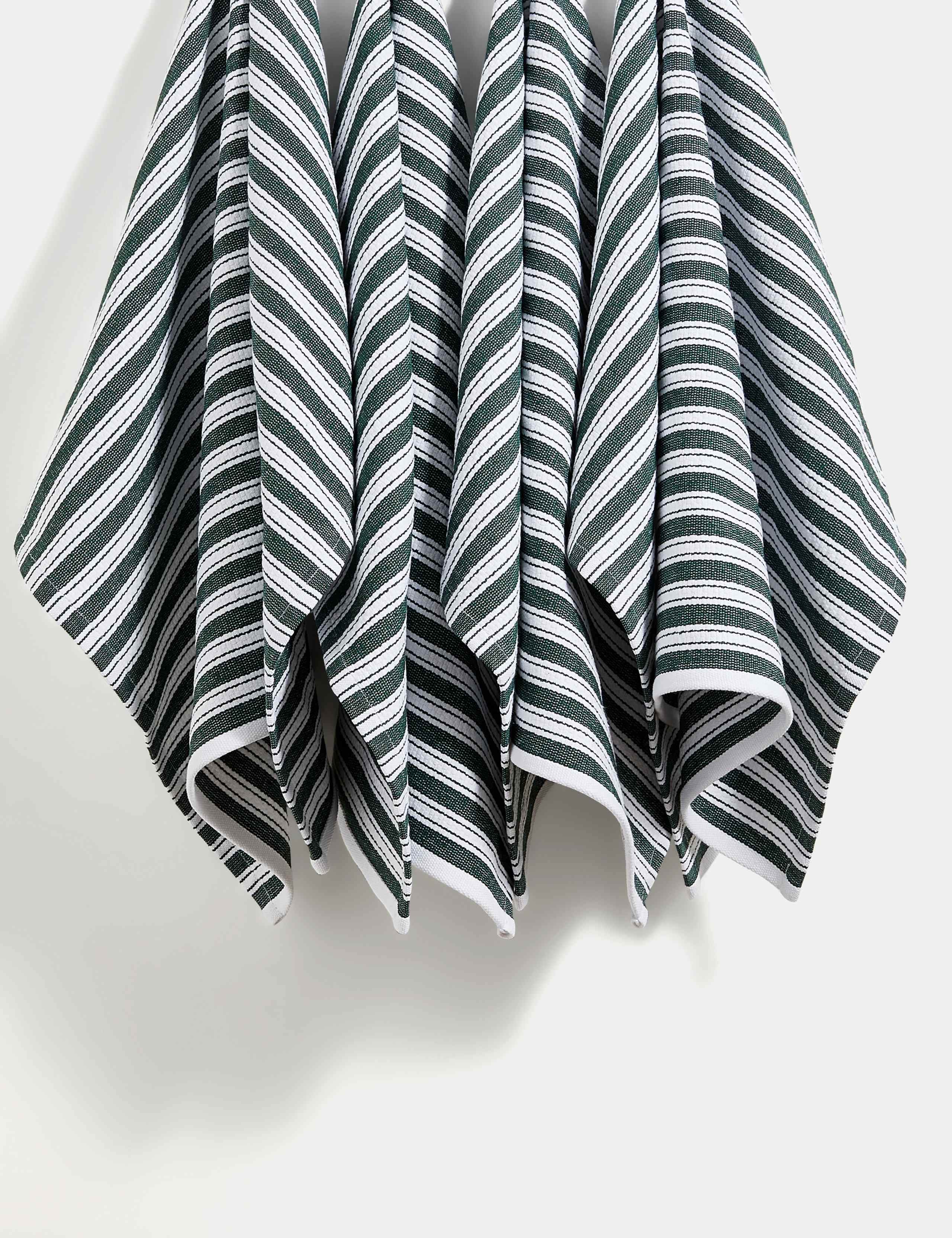 Set of 4 Cotton Rich Basket Weave Tea Towels 3 of 4