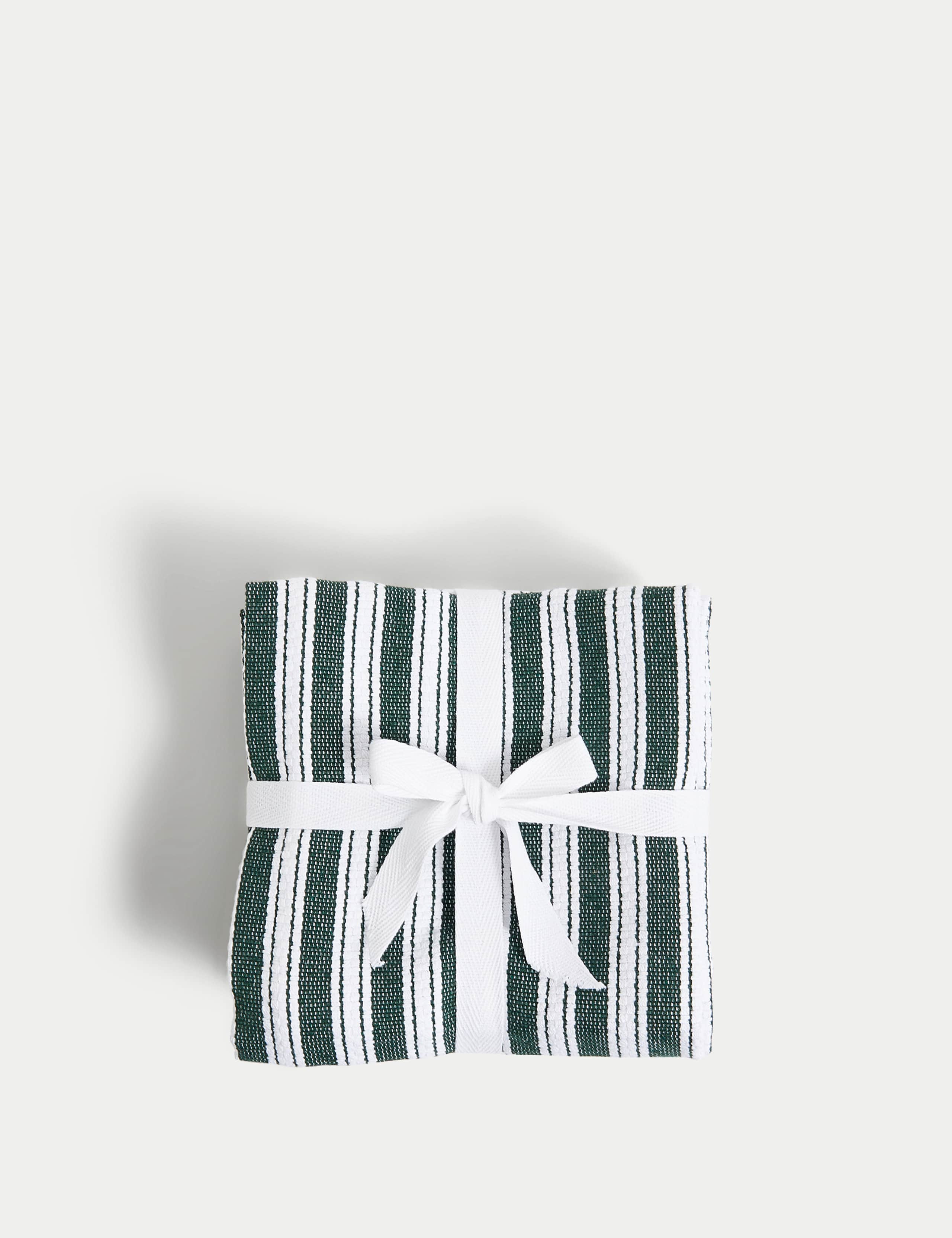Set of 4 Cotton Rich Basket Weave Tea Towels 2 of 4