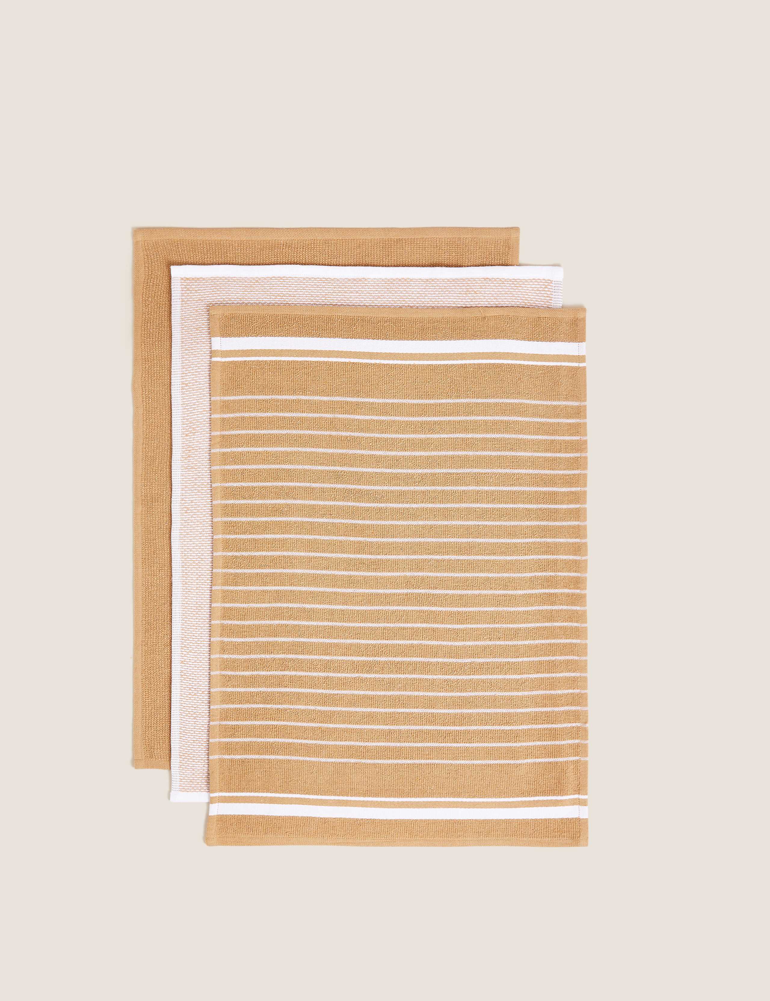 Set of 3 Cotton Rich Tea Towels 1 of 3