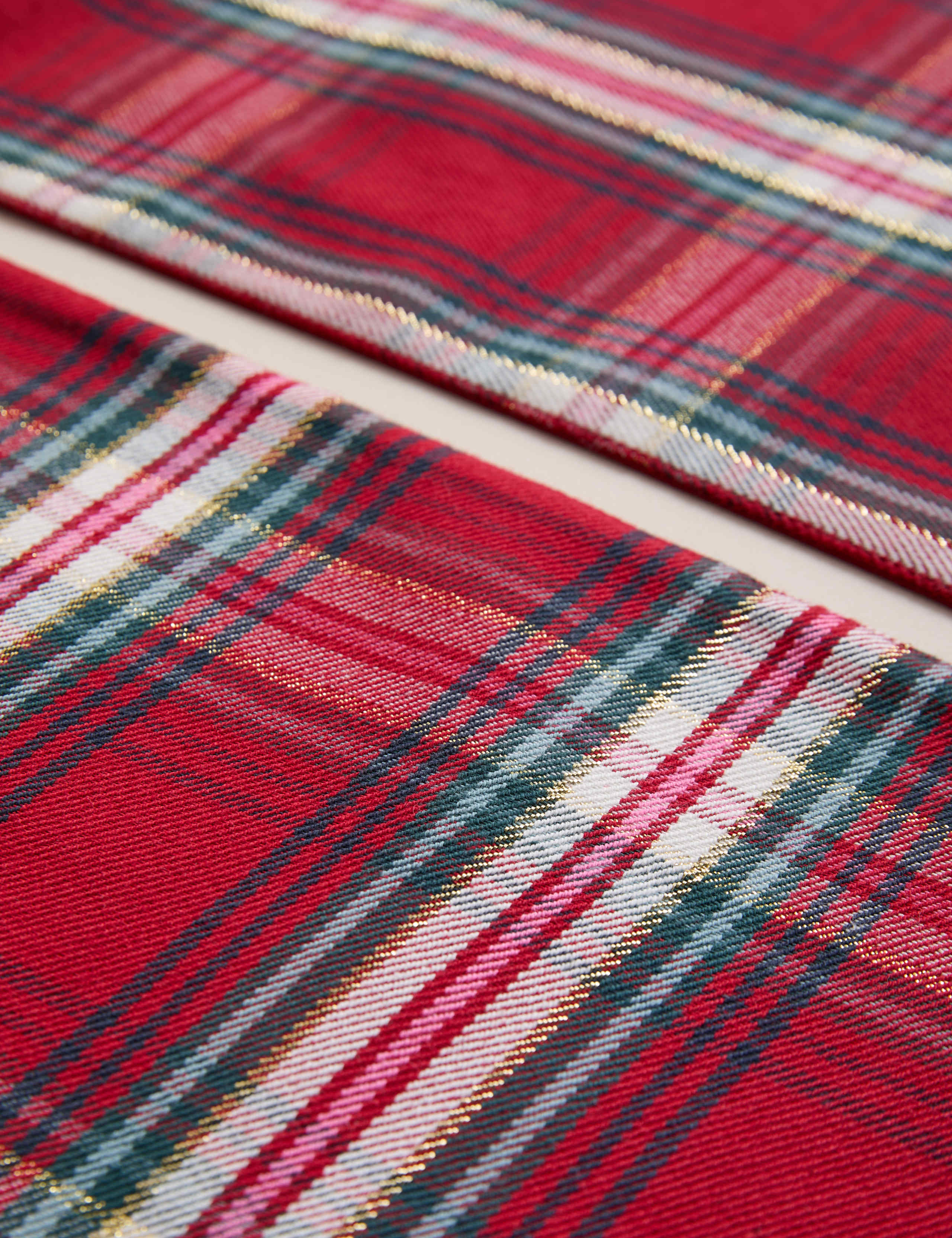 Set of 2 Cotton Rich Tartan Placemats 2 of 3