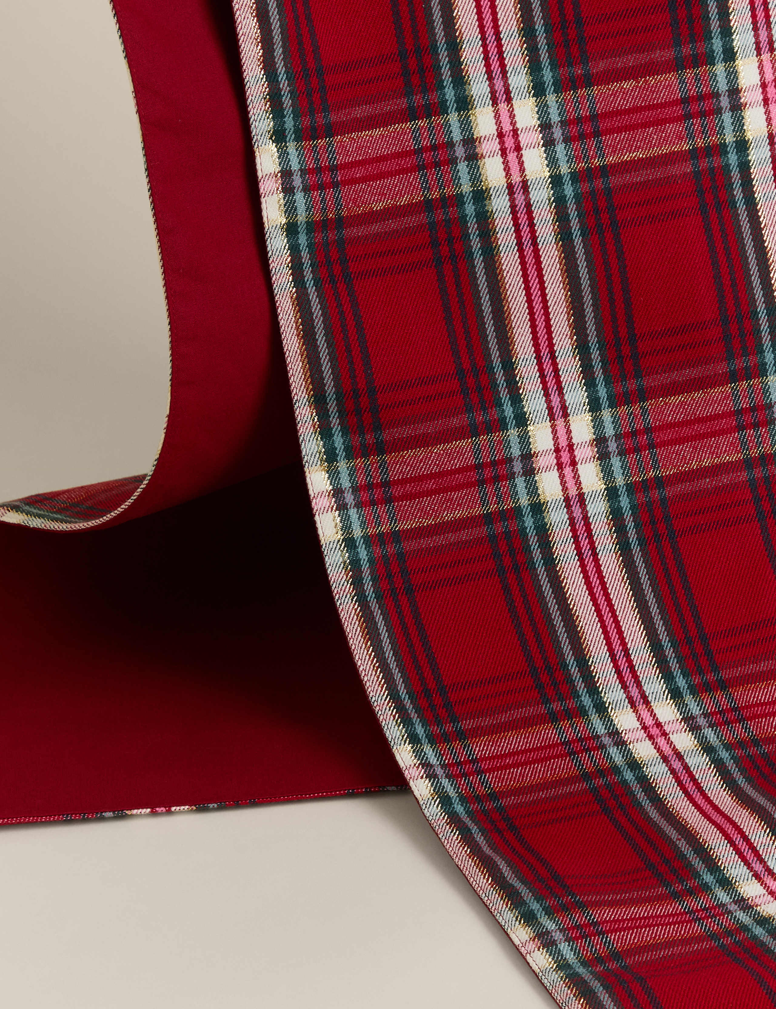 Cotton Rich Tartan Table Runner 2 of 4