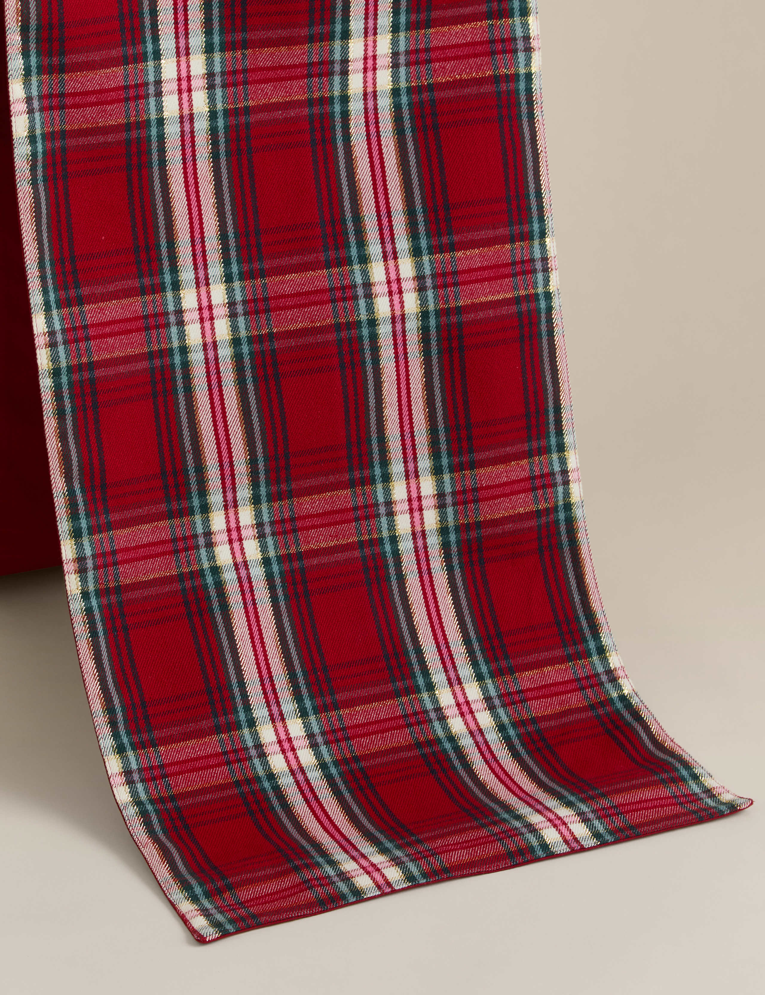 Cotton Rich Tartan Table Runner 4 of 4
