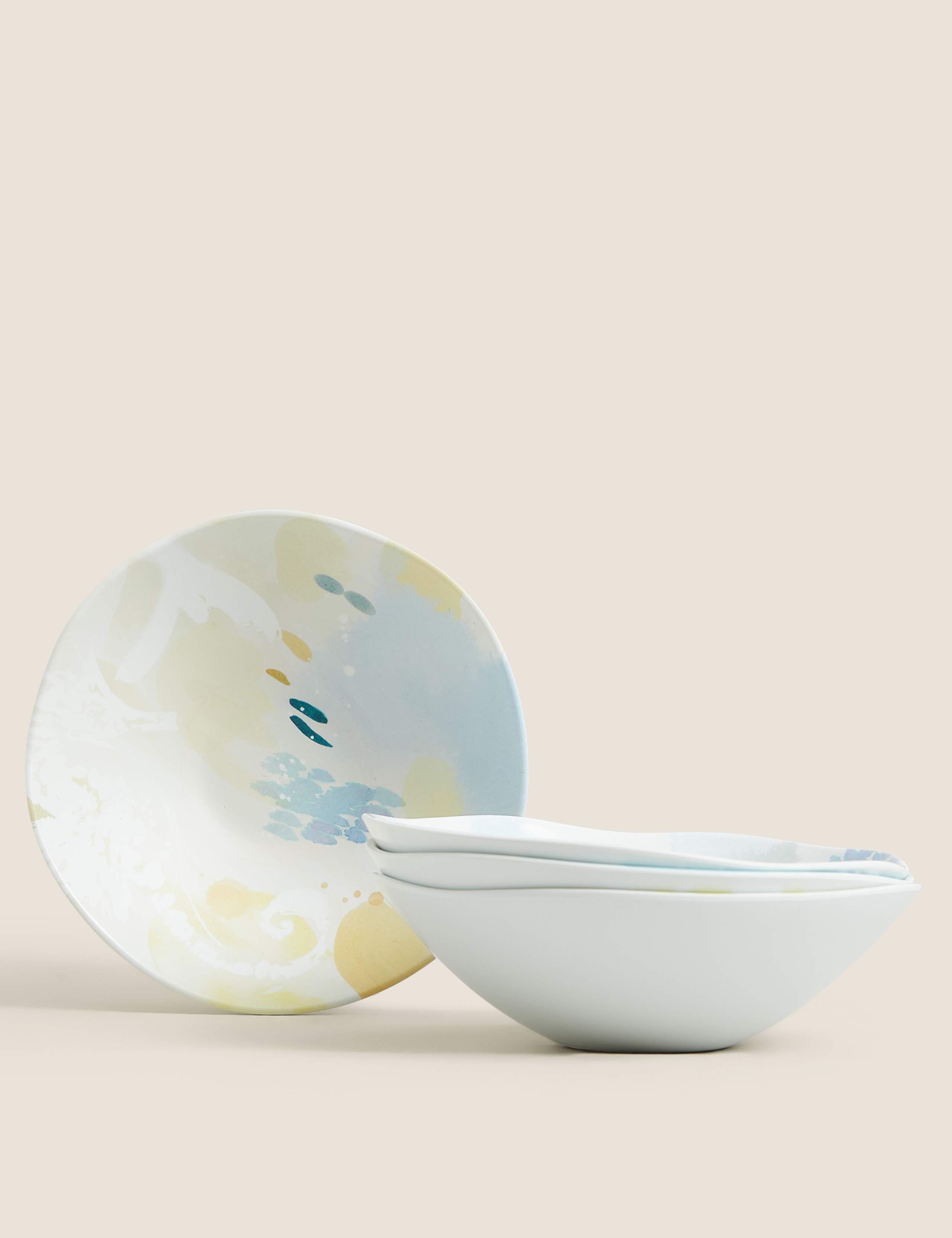 Set of 4 Nautical Picnic Cereal Bowls 1 of 6