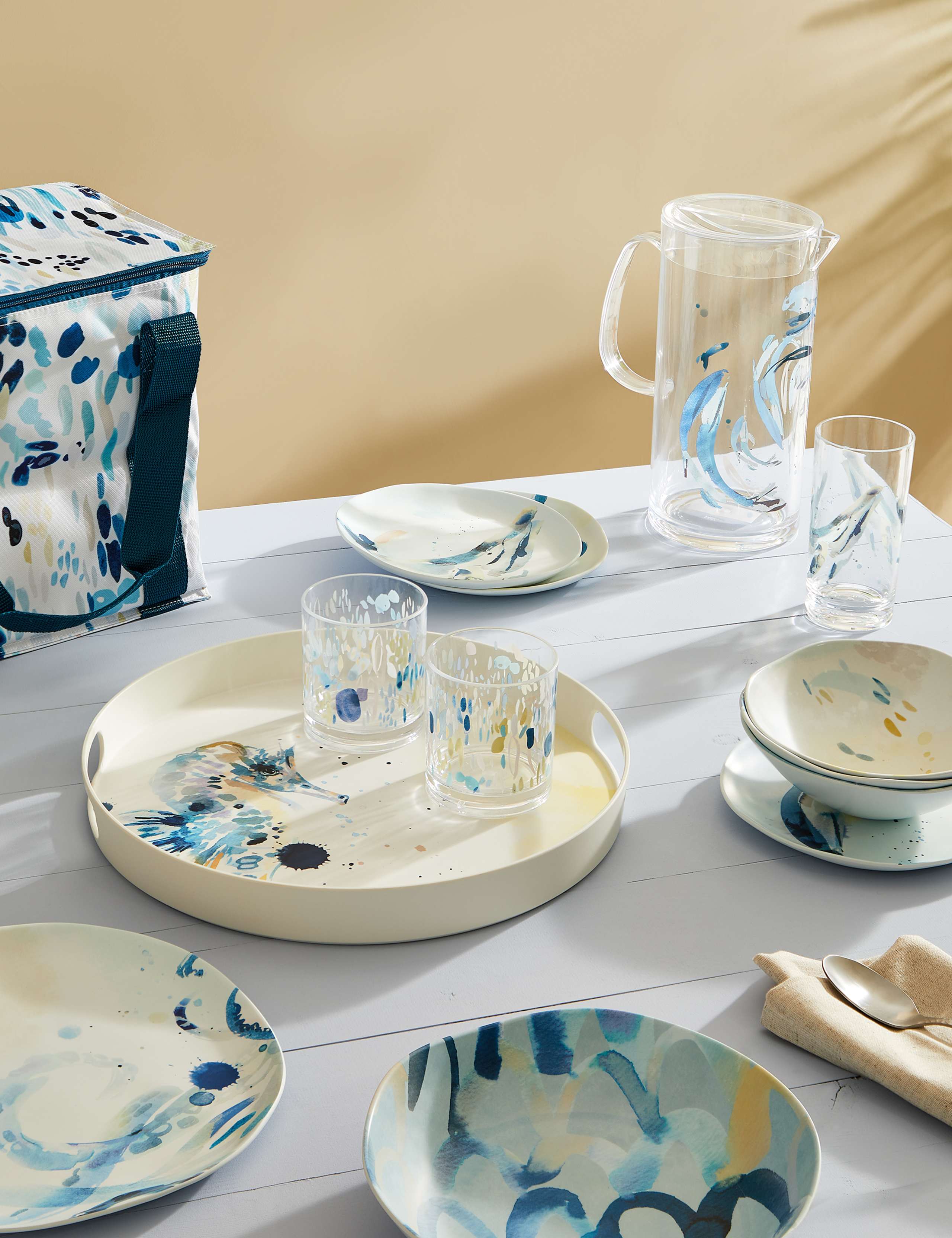 Set of 4 Nautical Picnic Side Plates 5 of 5