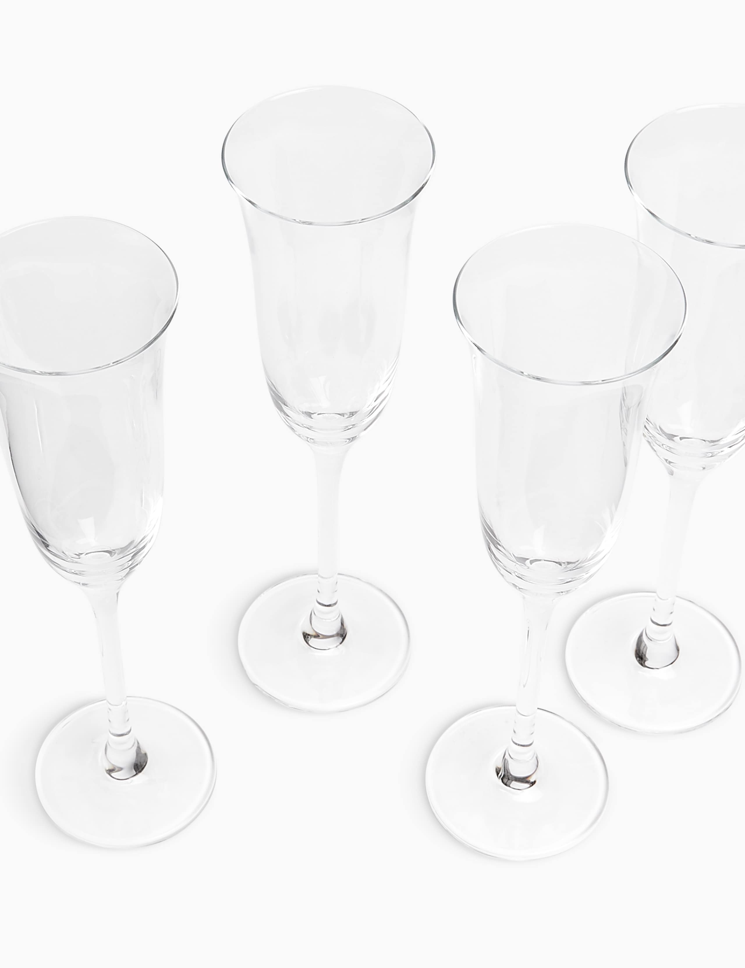 Set of 4 Tulip Crystal Champagne Flutes 2 of 3
