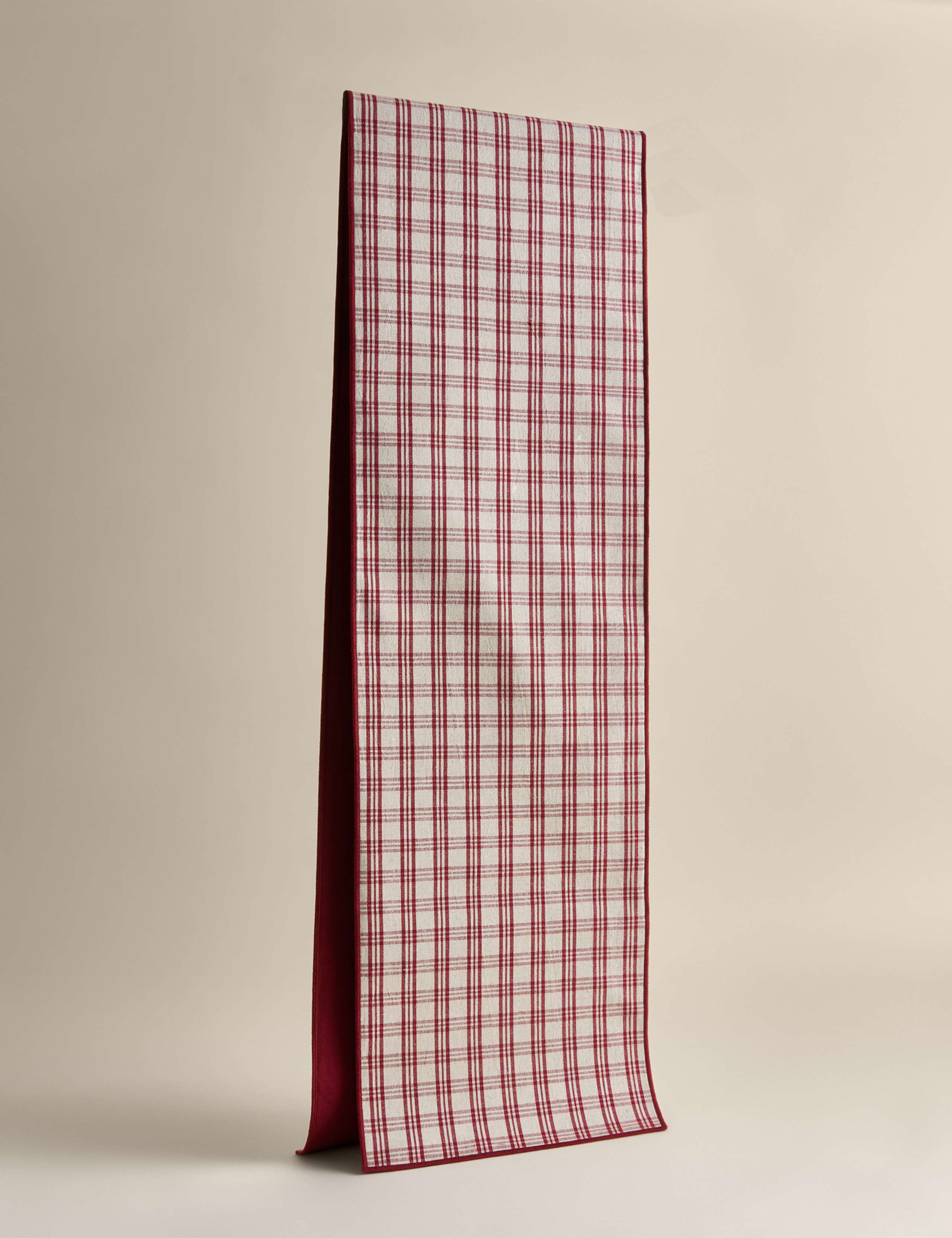 Cotton Rich Checked Table Runner 2 of 4