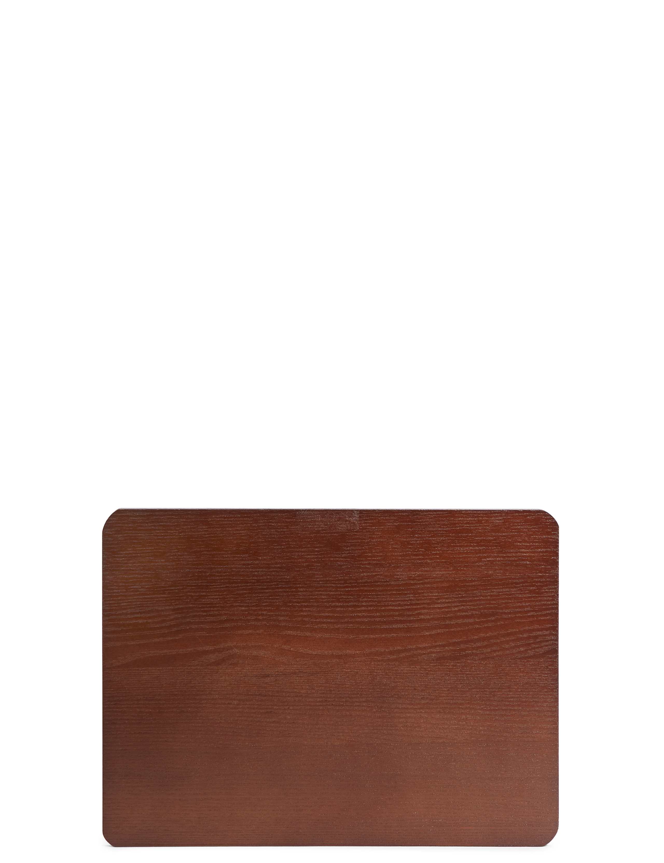 Set of 4 Wood Effect Placemats & Coasters 3 of 5