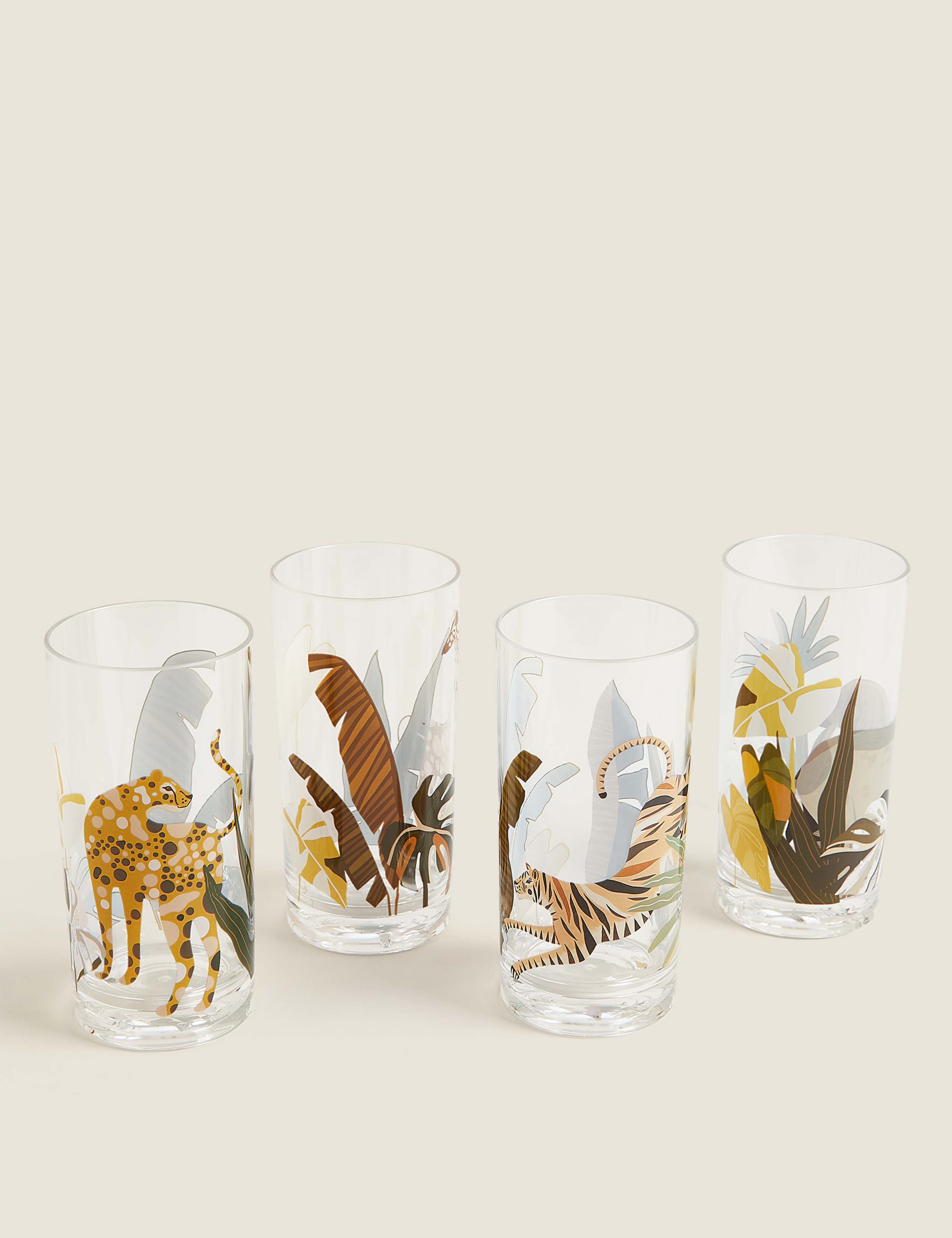 Set of 4 Jungle Picnic Highballs 3 of 5