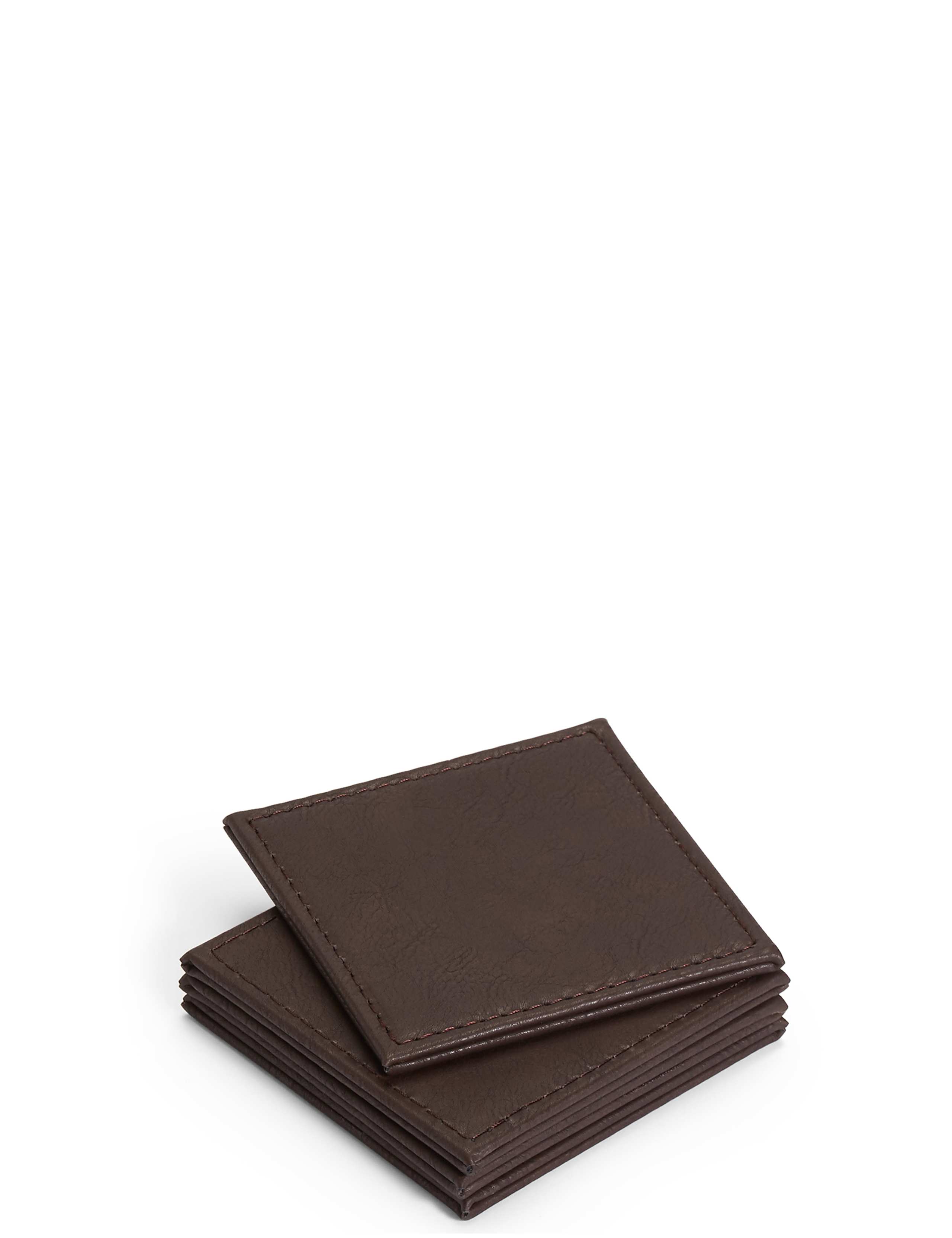 Set of 4 Faux Leather Placemats & Coasters 4 of 6
