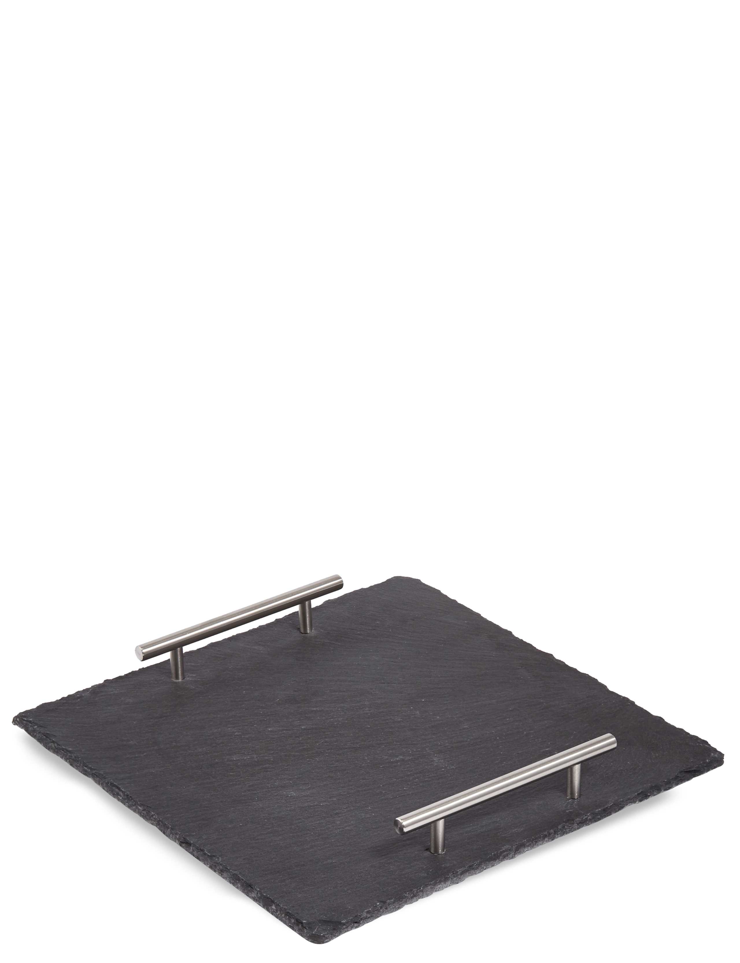 Slate Square Platter with Handles 1 of 4