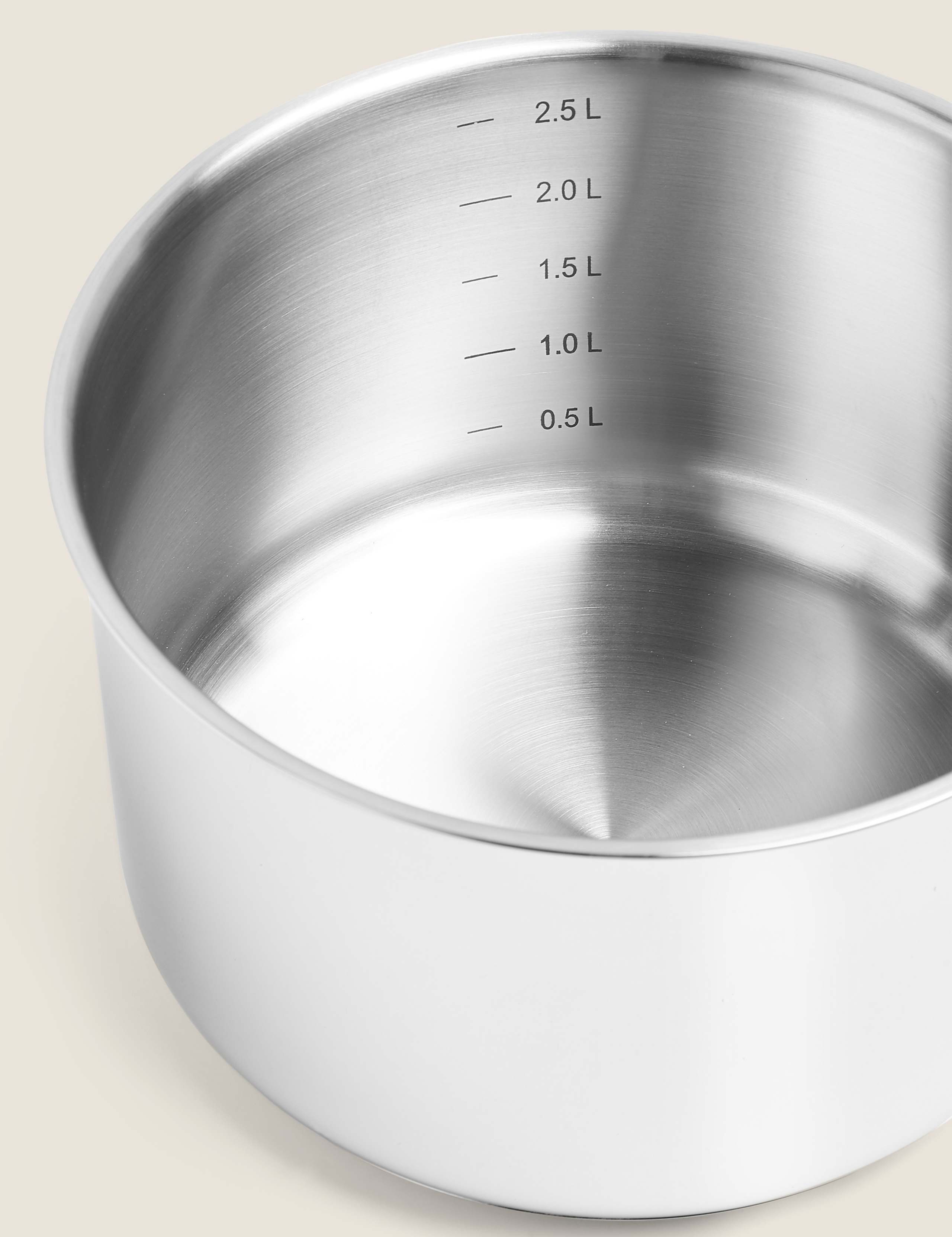 5 Piece Stainless Steel Pan Set 3 of 4
