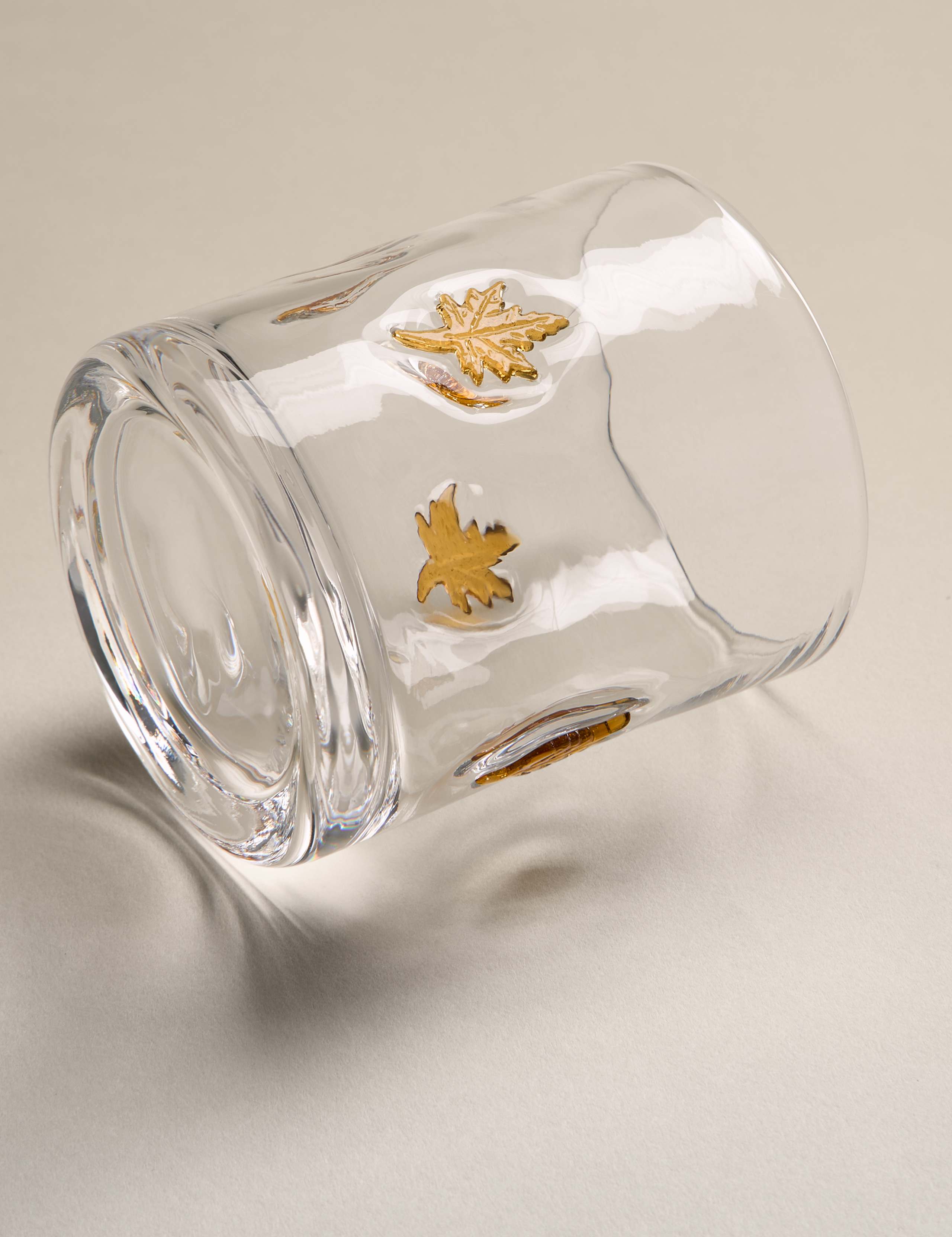 2pk Maple Leaf Glass Tumblers 3 of 5
