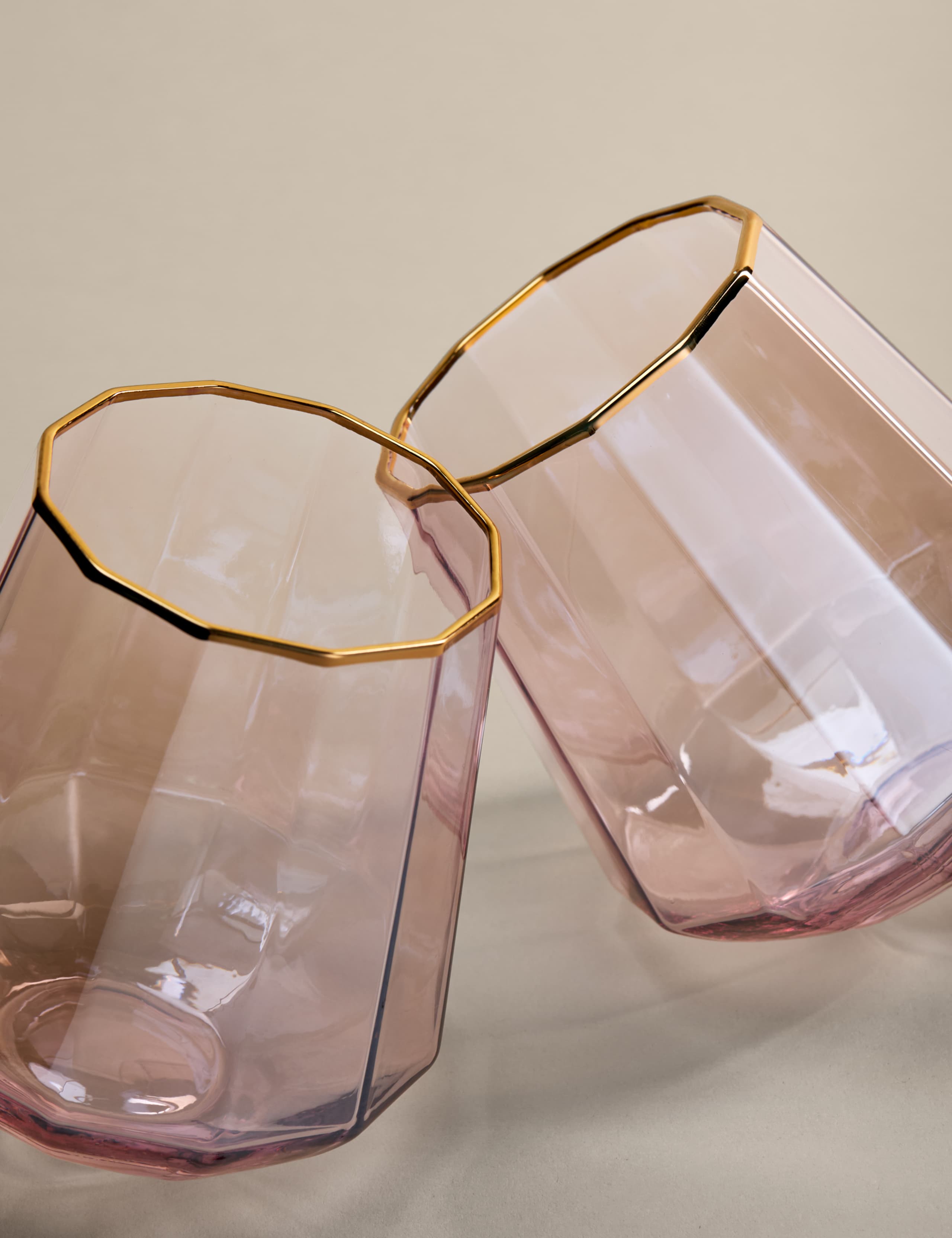 Set of 2 Pearlescent Lustre Tumblers 1 of 3