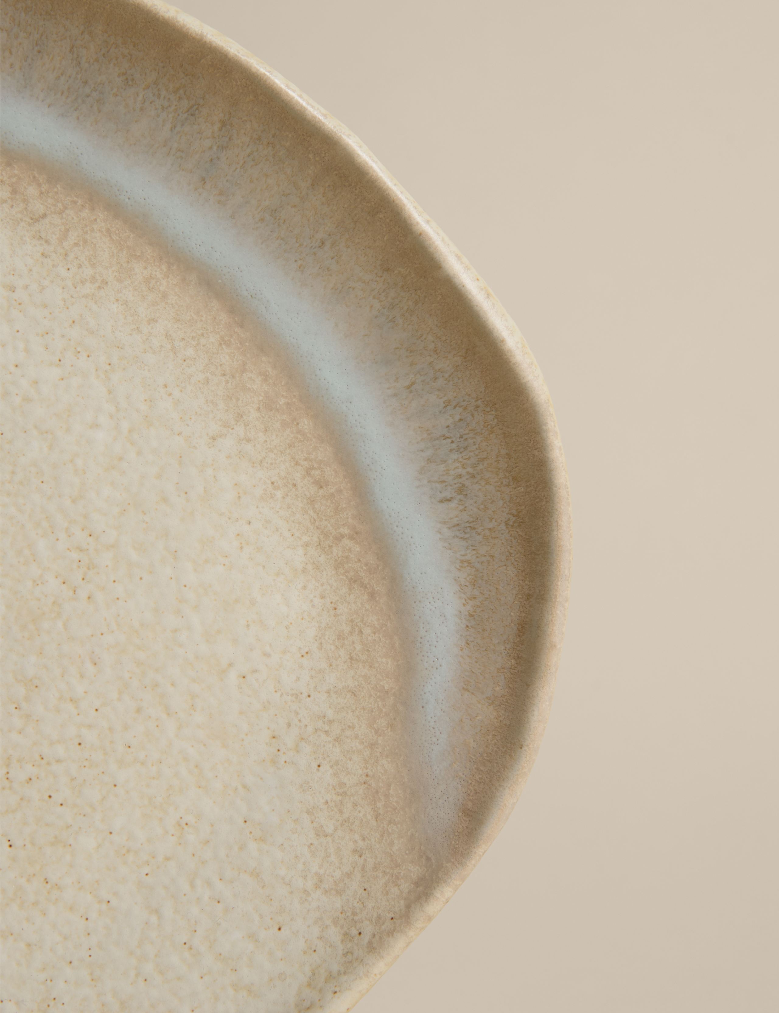 Reactive Glaze Large Oval Serving Platter 2 of 3