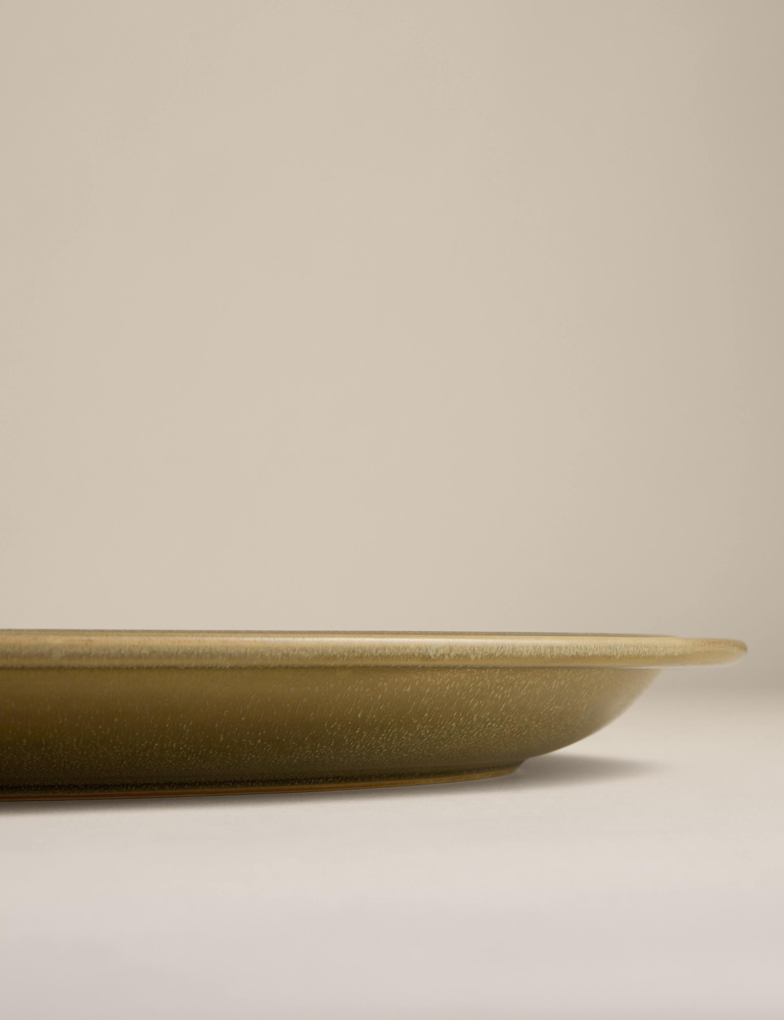 Large Ceramic Reactive Oval Serving Platter 5 of 5