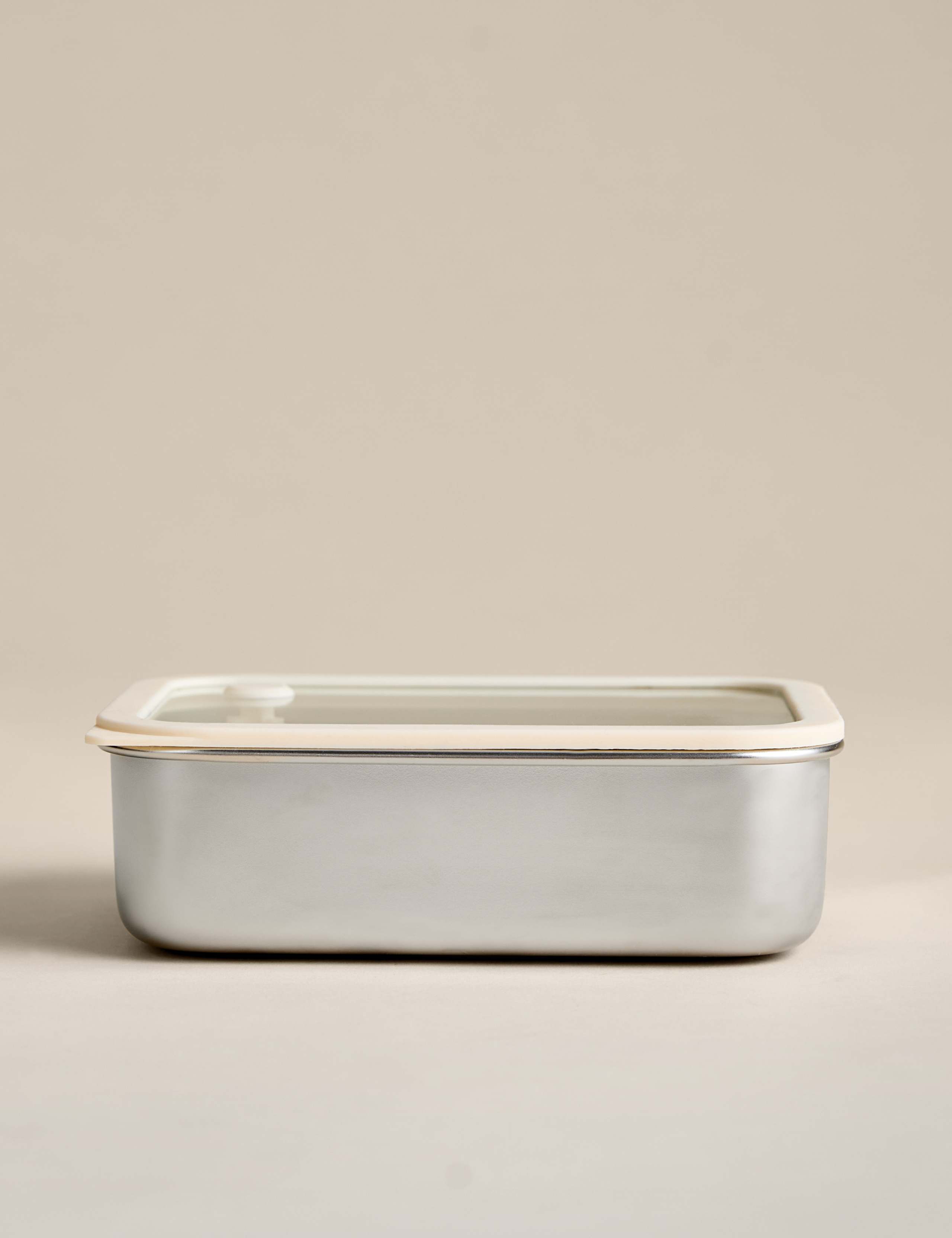 Small Stainless Steel Container With Glass Lid 1 of 5