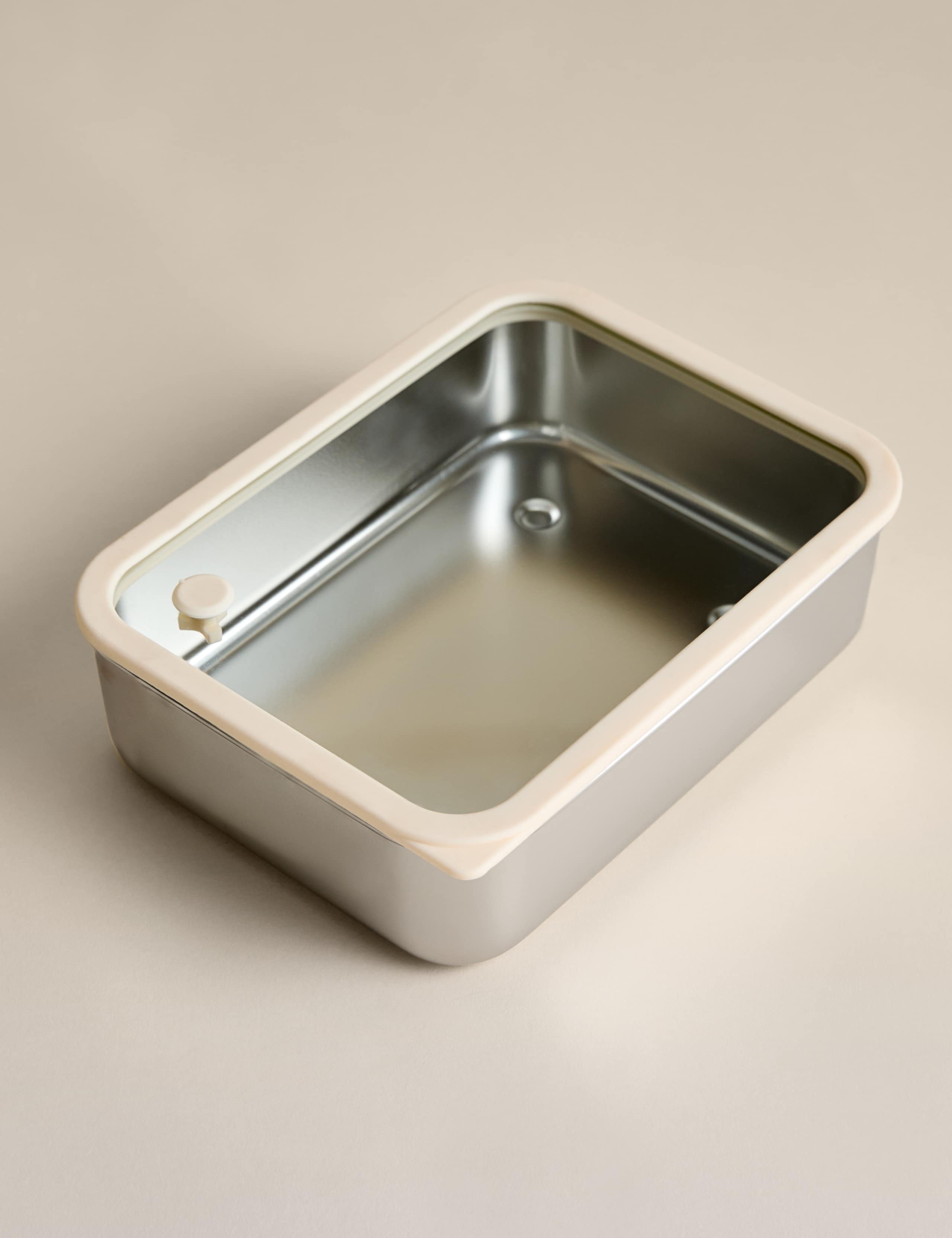 Medium Stainless Steel Container With Glass Lid 2 of 5