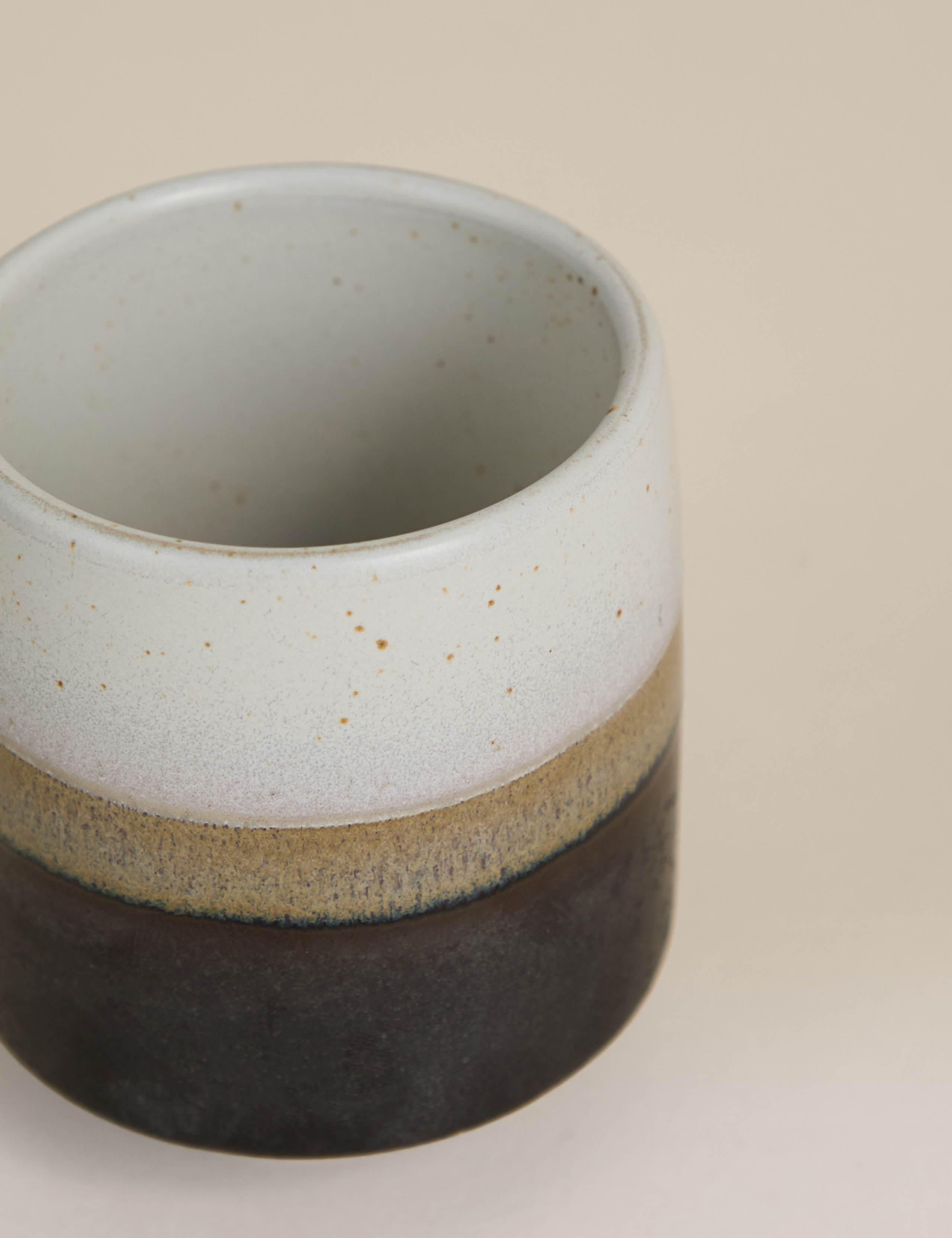 Reactive Glaze Handleless Mug 3 of 3