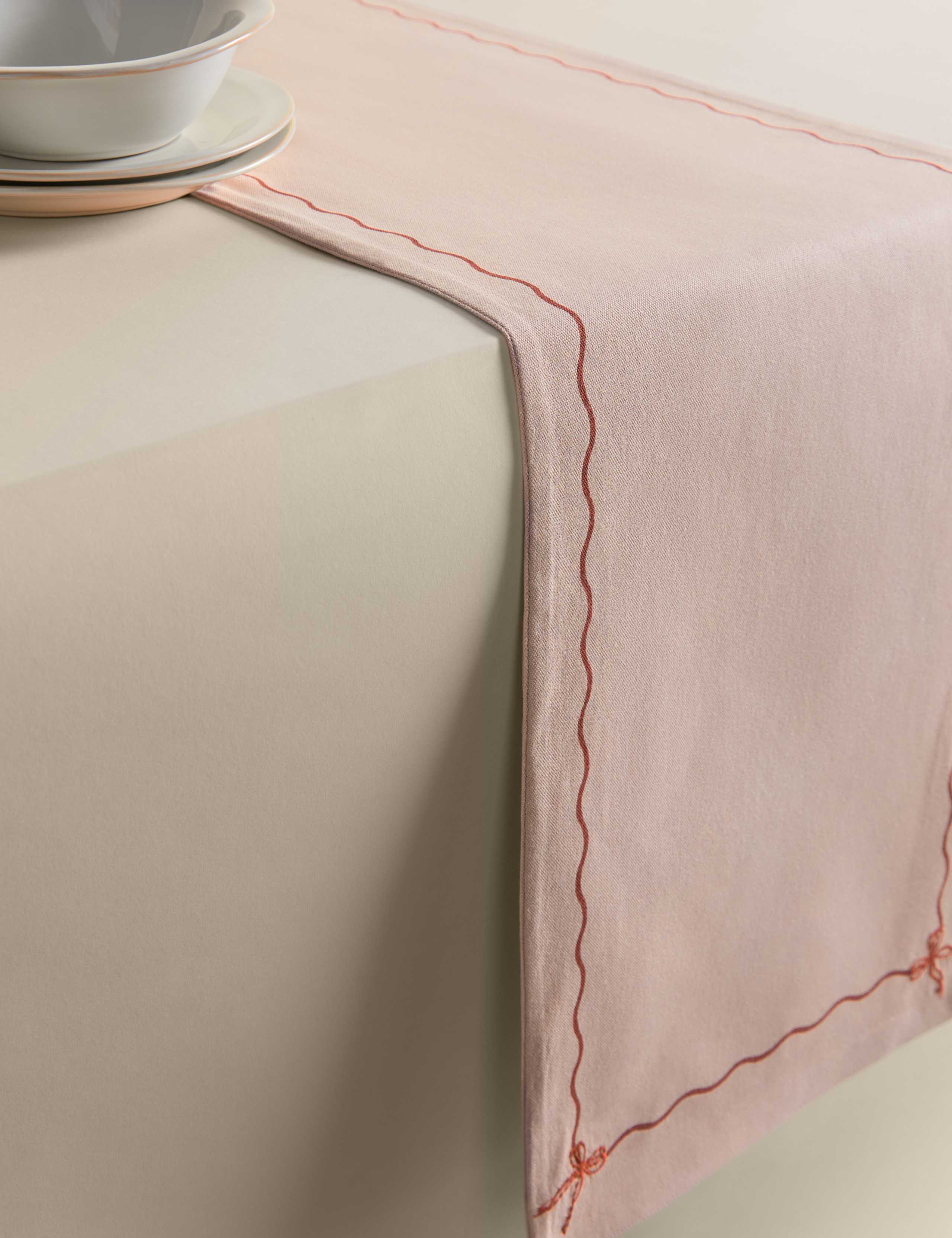 Pure Cotton Embroidered Table Runner 2 of 4