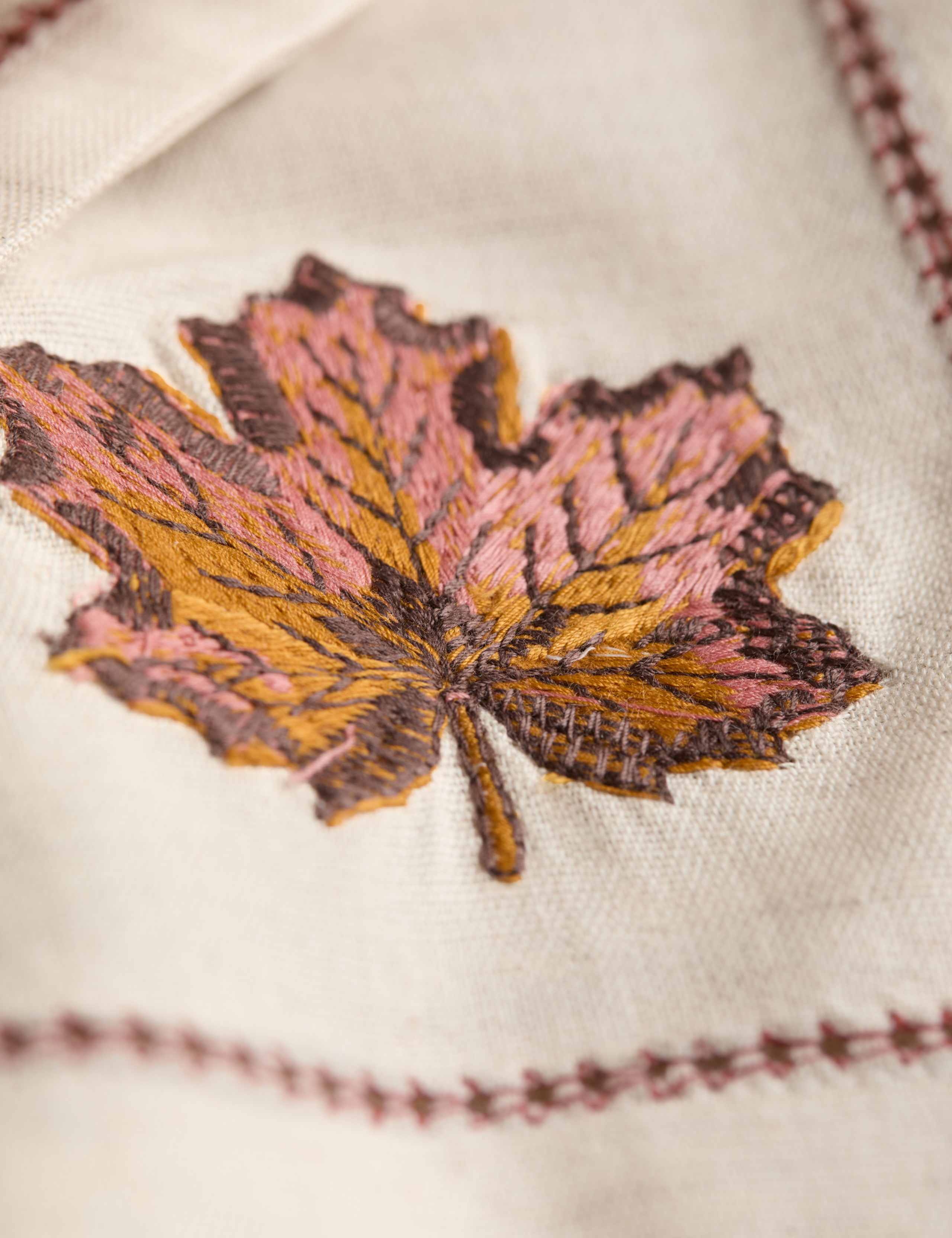 4pk Cotton Rich Harvest Embroidered Napkins 4 of 6