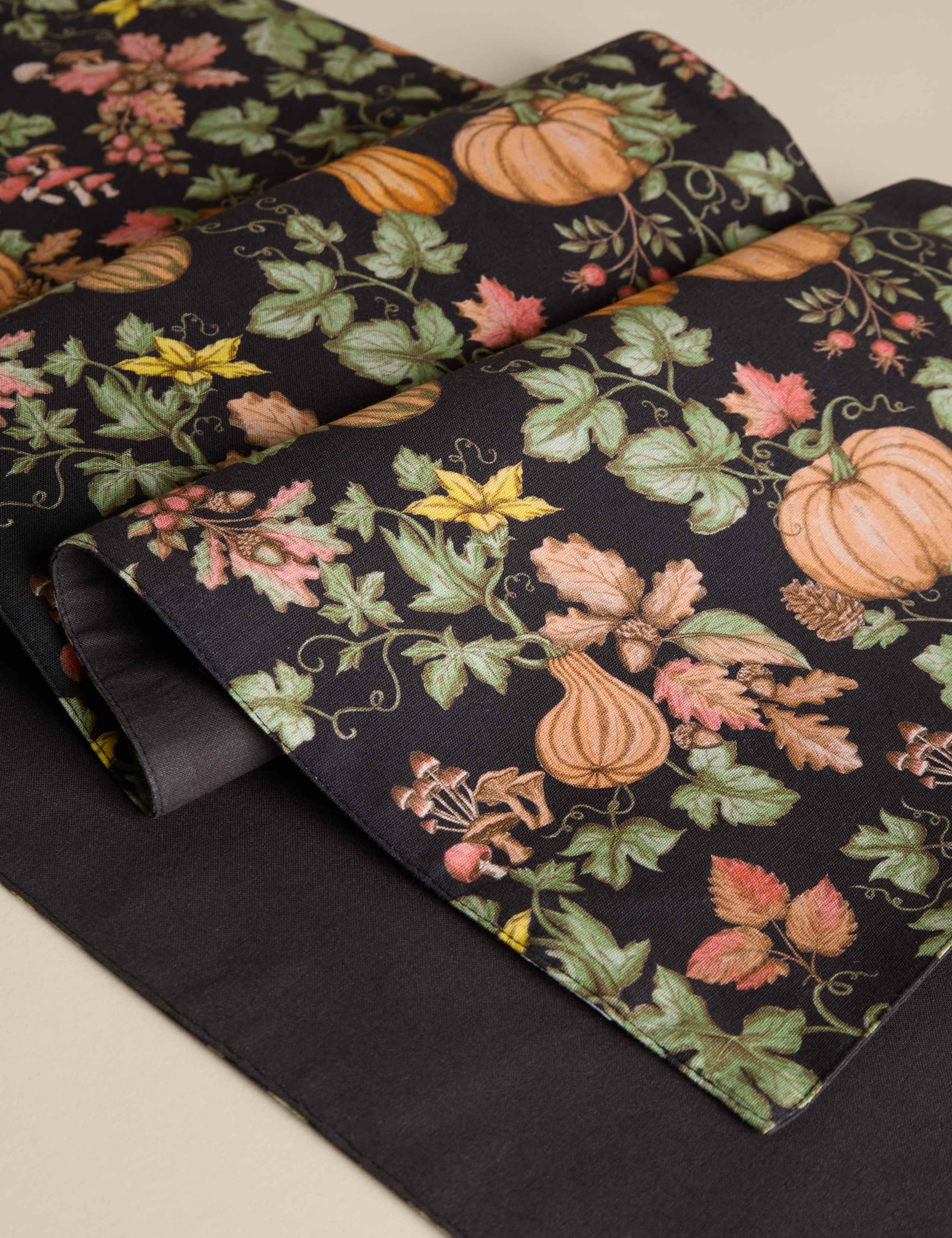 Cotton Rich Pumpkin Table Runner 3 of 4