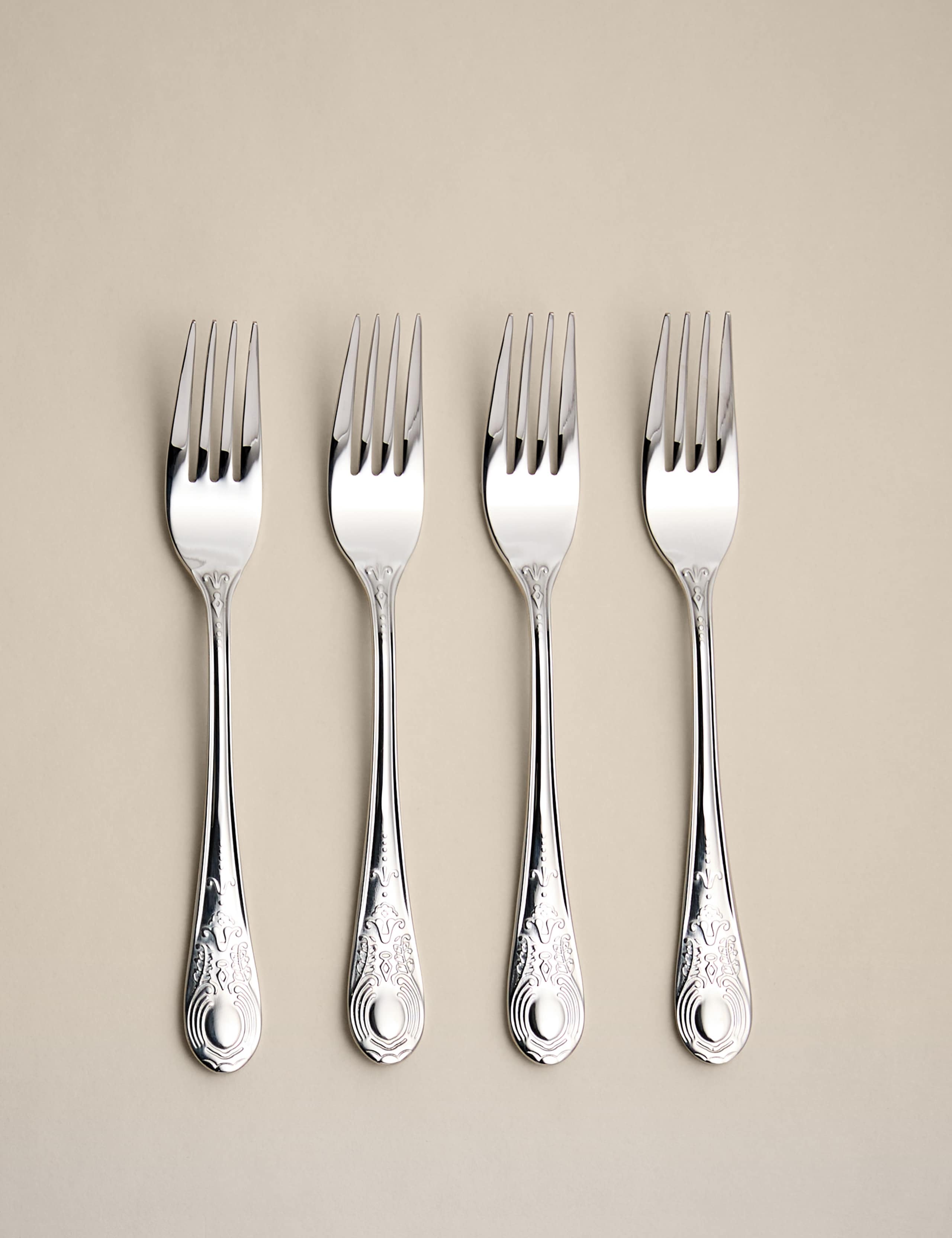 Set of 4 Classical Vintage Cake Forks 2 of 3