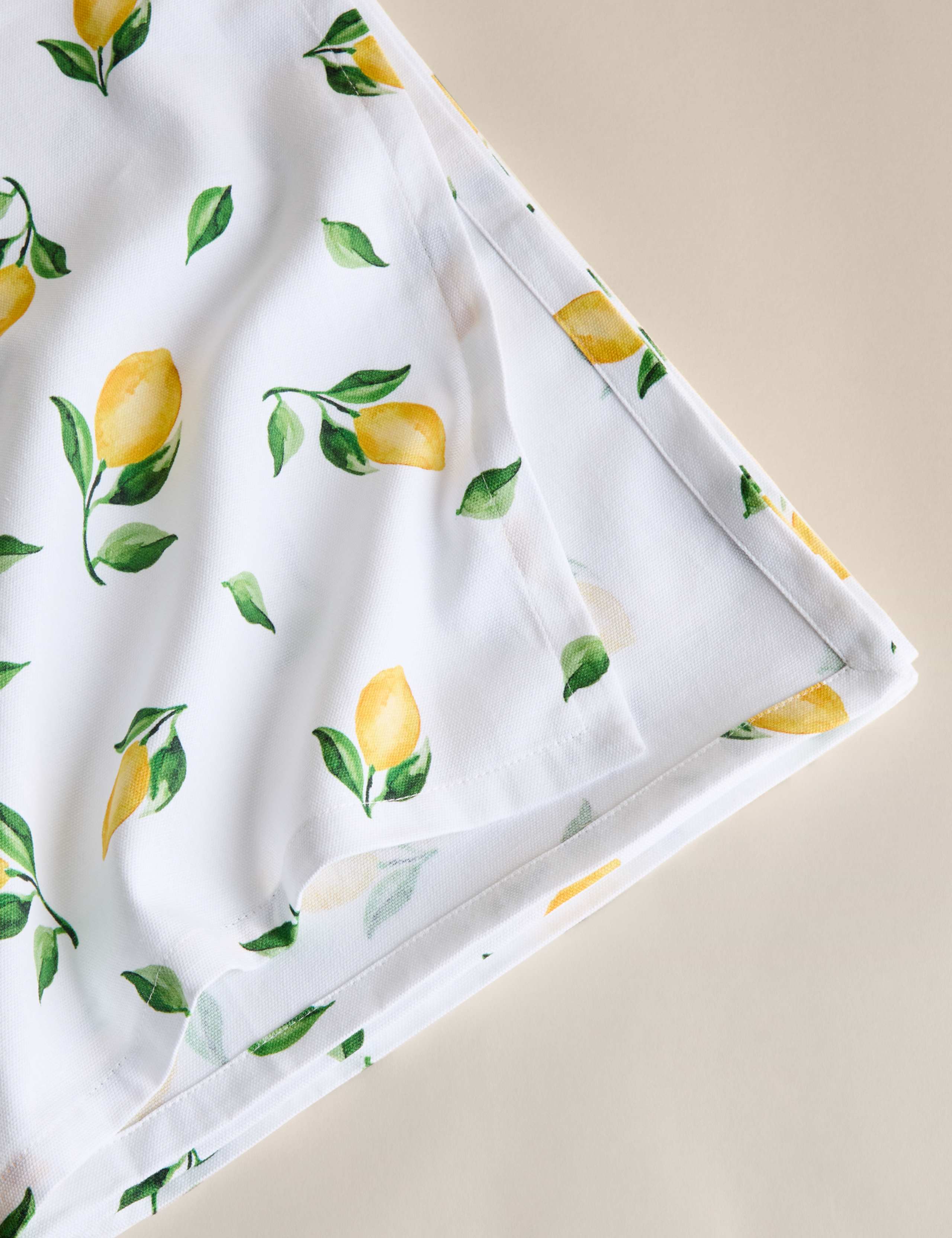 Pure Cotton Lemon Tablecloth 5 of 6