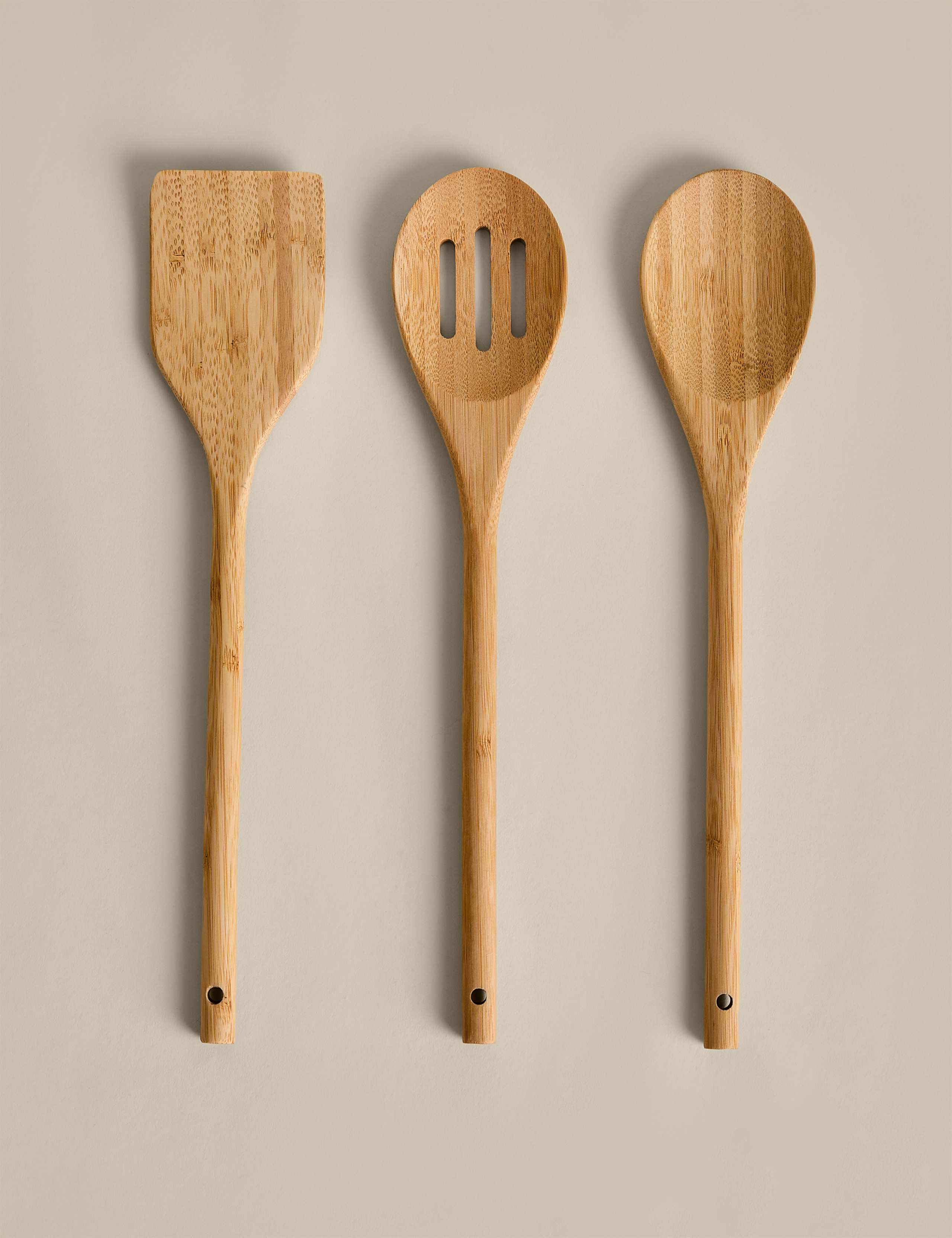 3 Piece Wooden Utensil Set 1 of 2