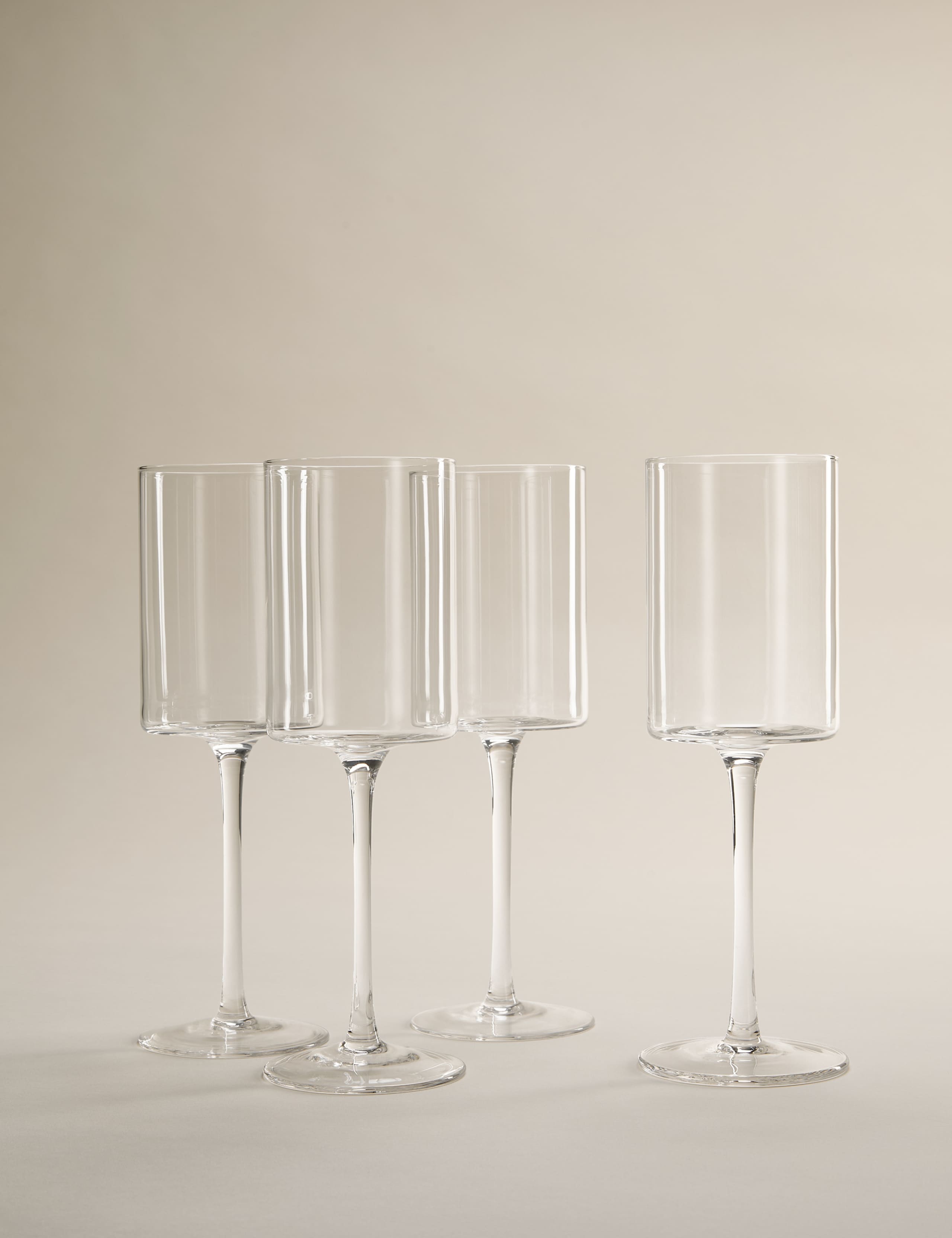 Set of 4 Straight Sided Wine Glasses 1 of 4