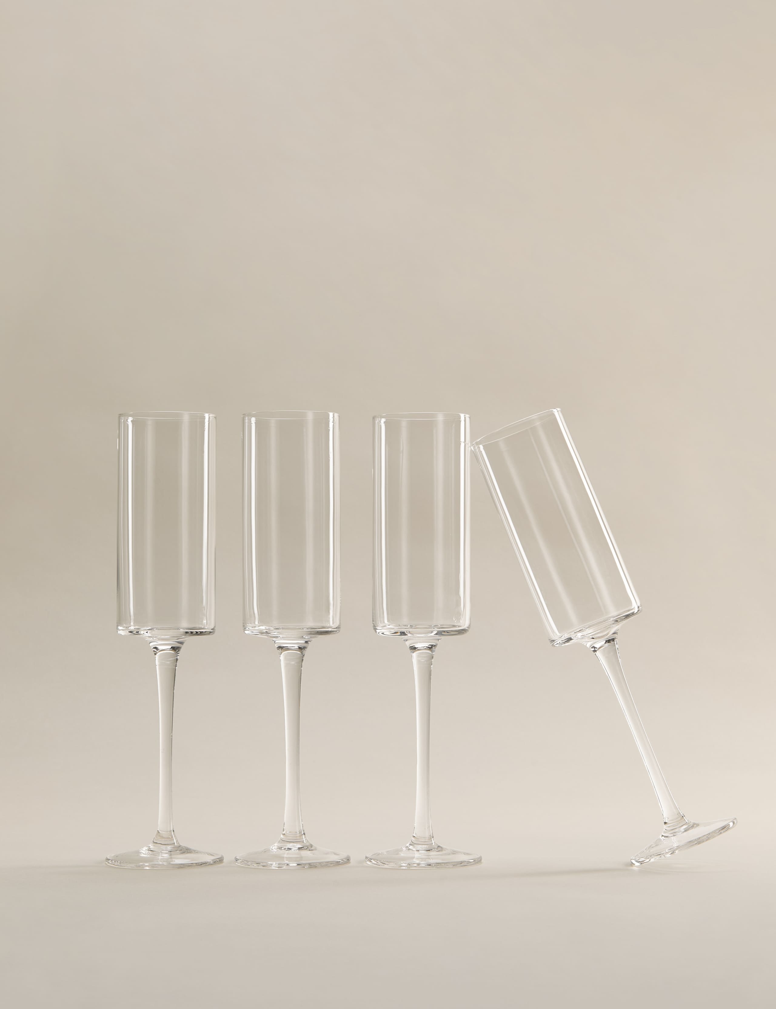 Set of 4 Straight Sided Champagne Flutes 5 of 5
