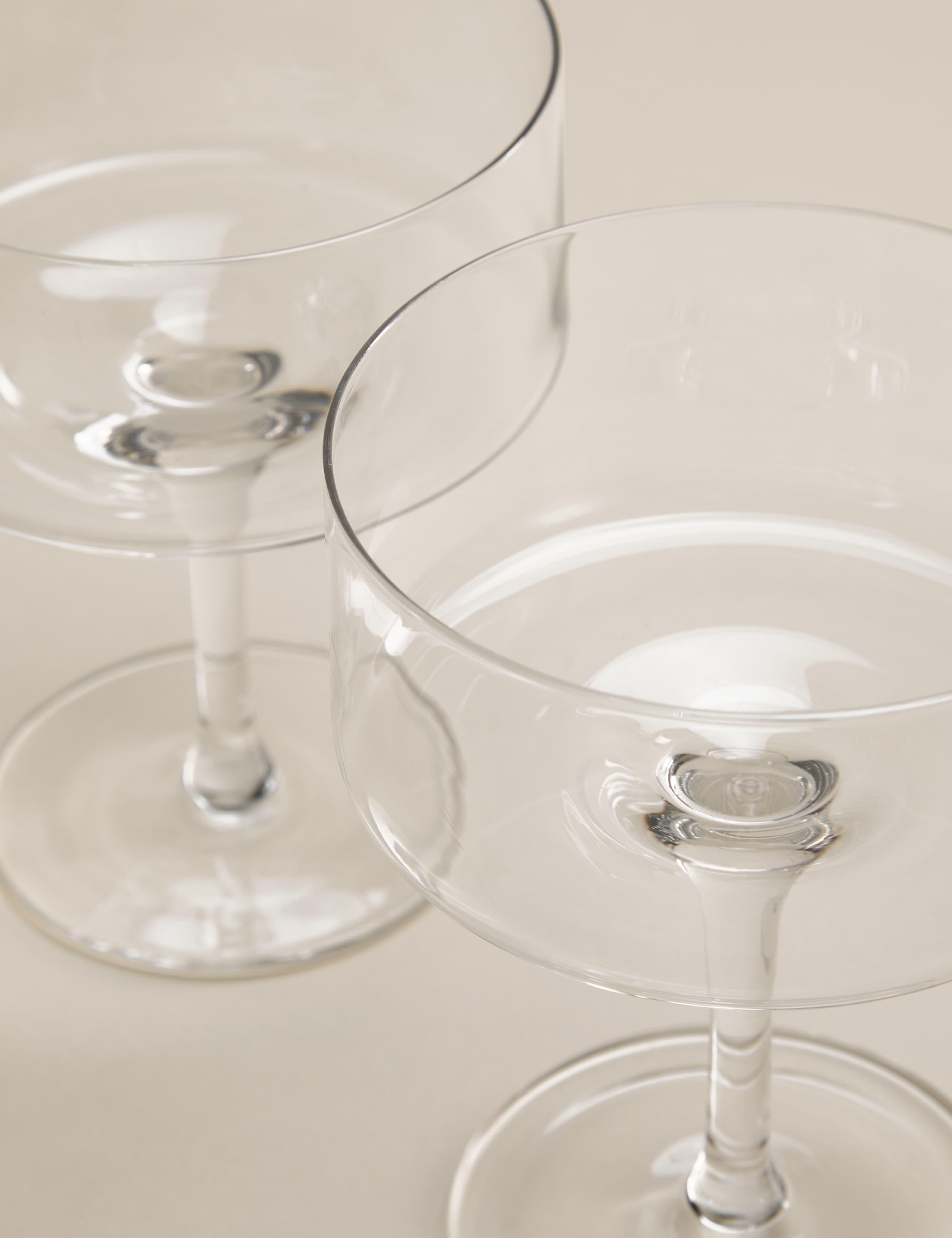 Set of 2 Straight Sided Coupe Glasses 2 of 5