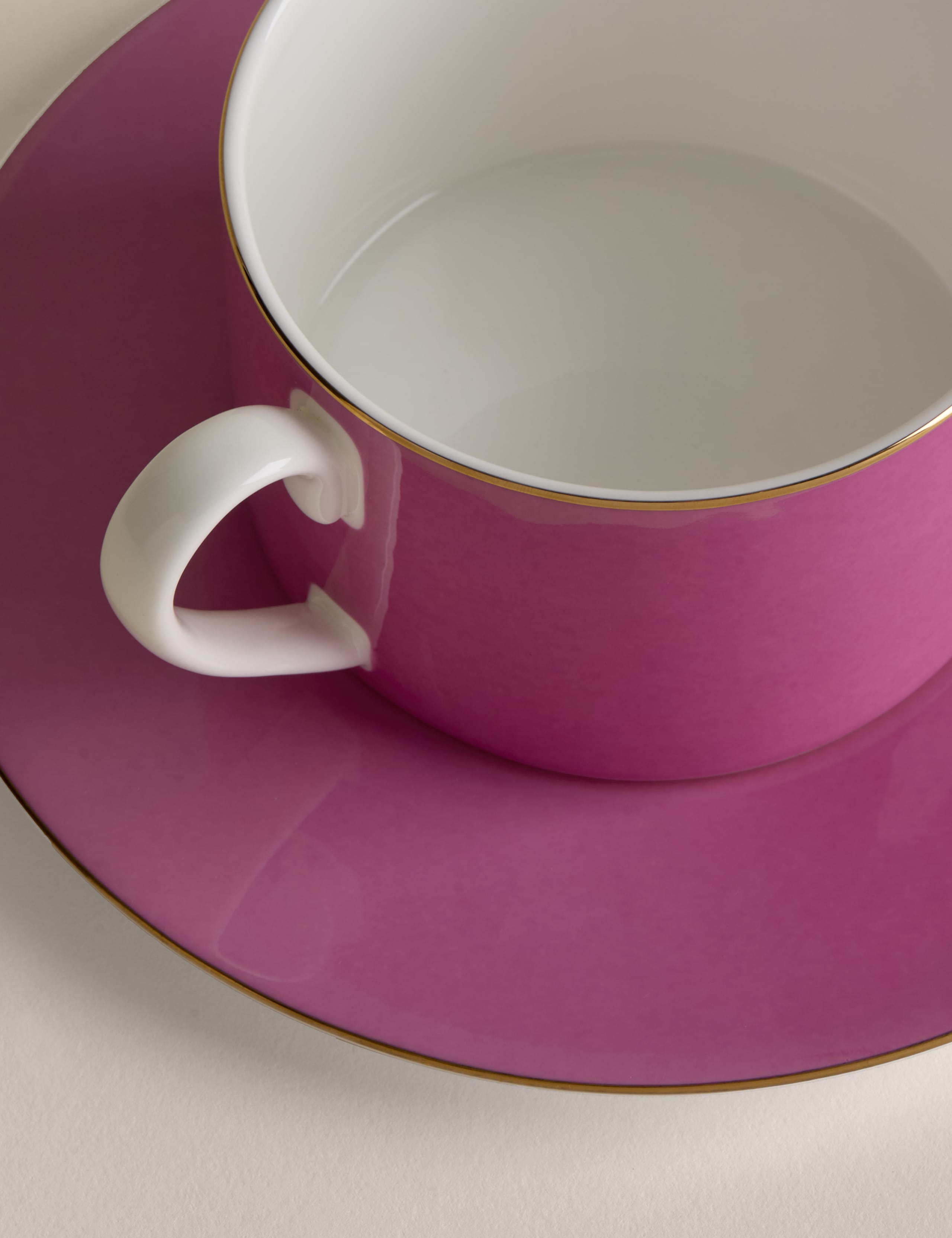 Set of 2 Bone China Cups & Saucers 5 of 5