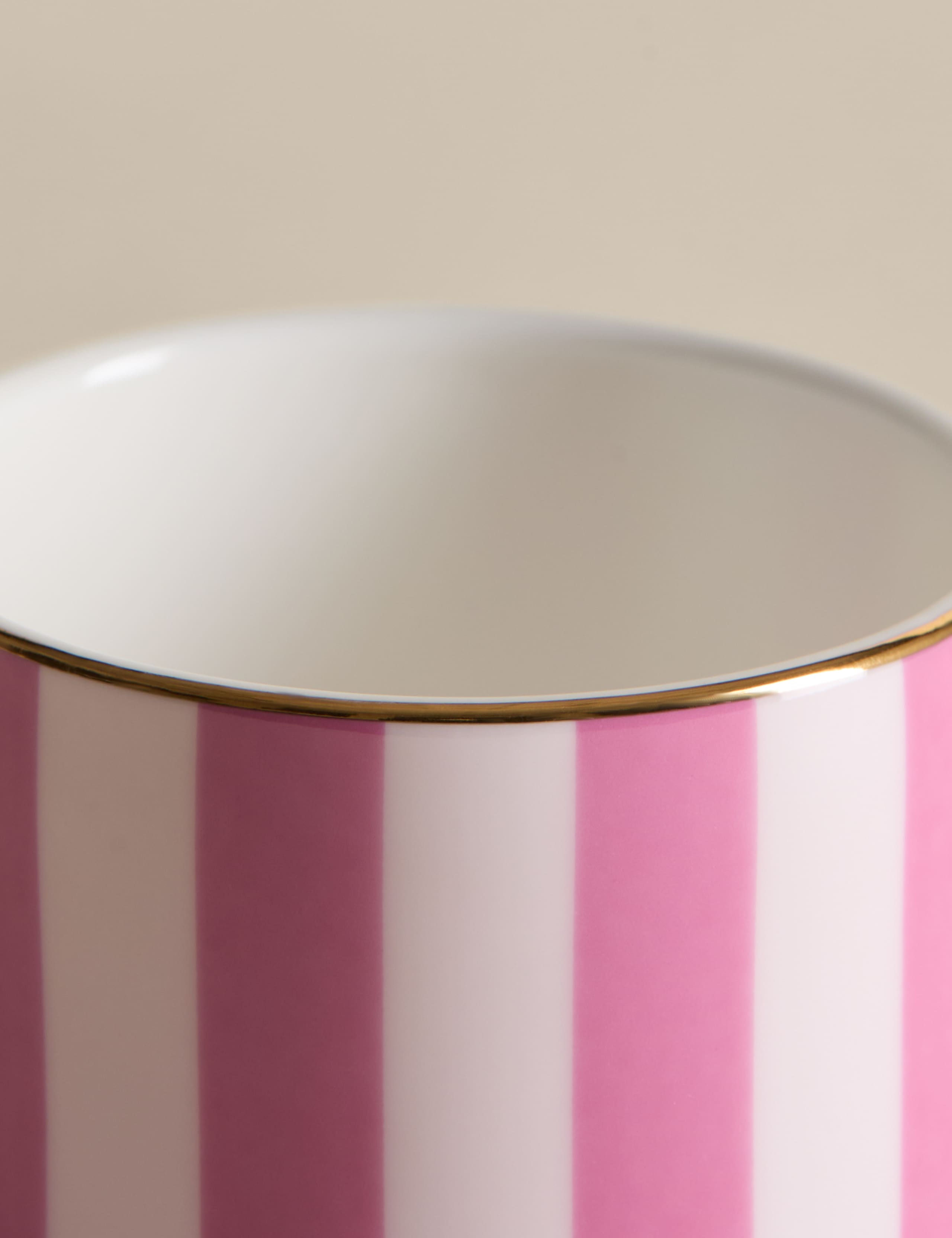 2 Pack Bone China Stripe Espresso Cup & Saucer 3 of 6