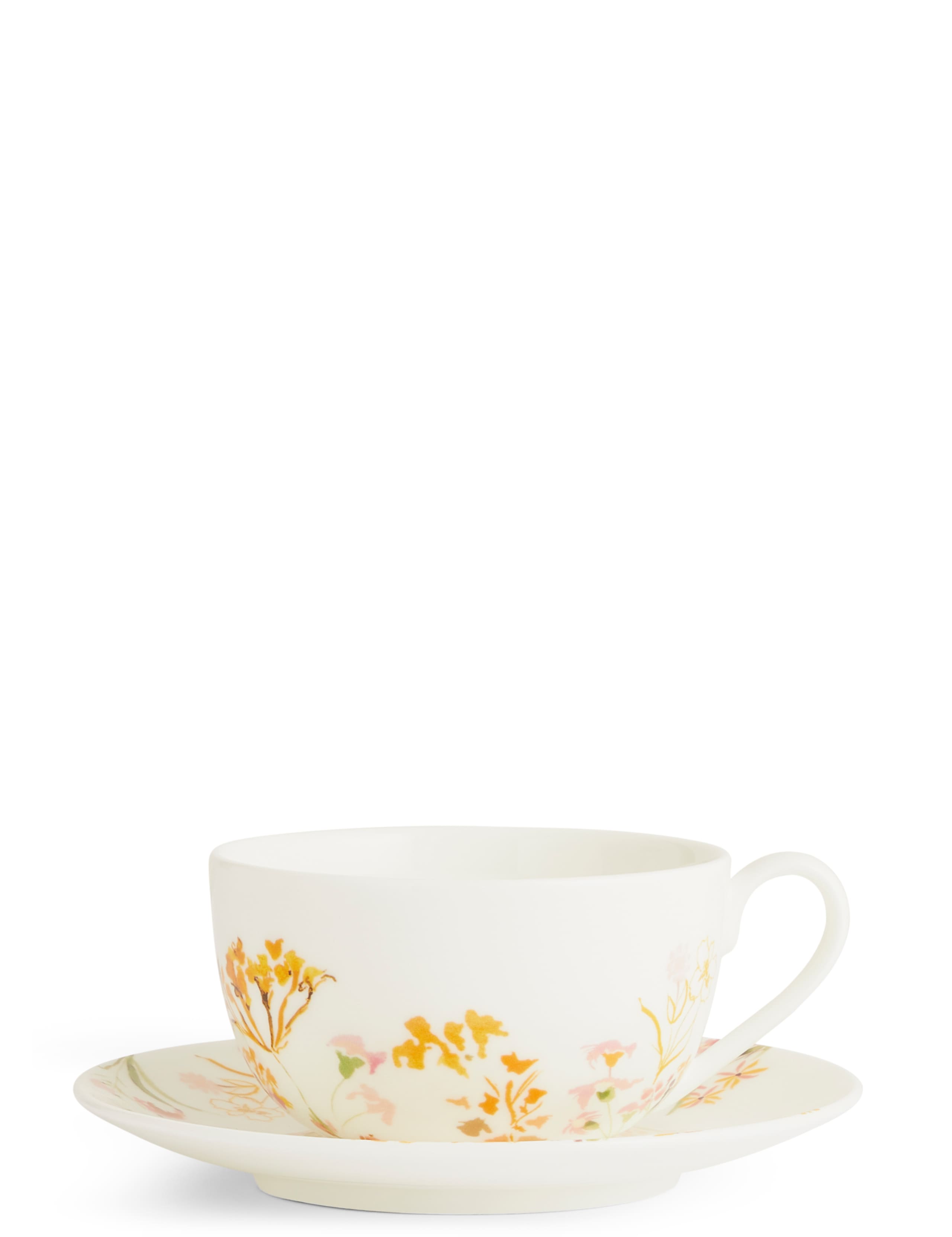 Painterly Floral Cup & Saucer 1 of 4