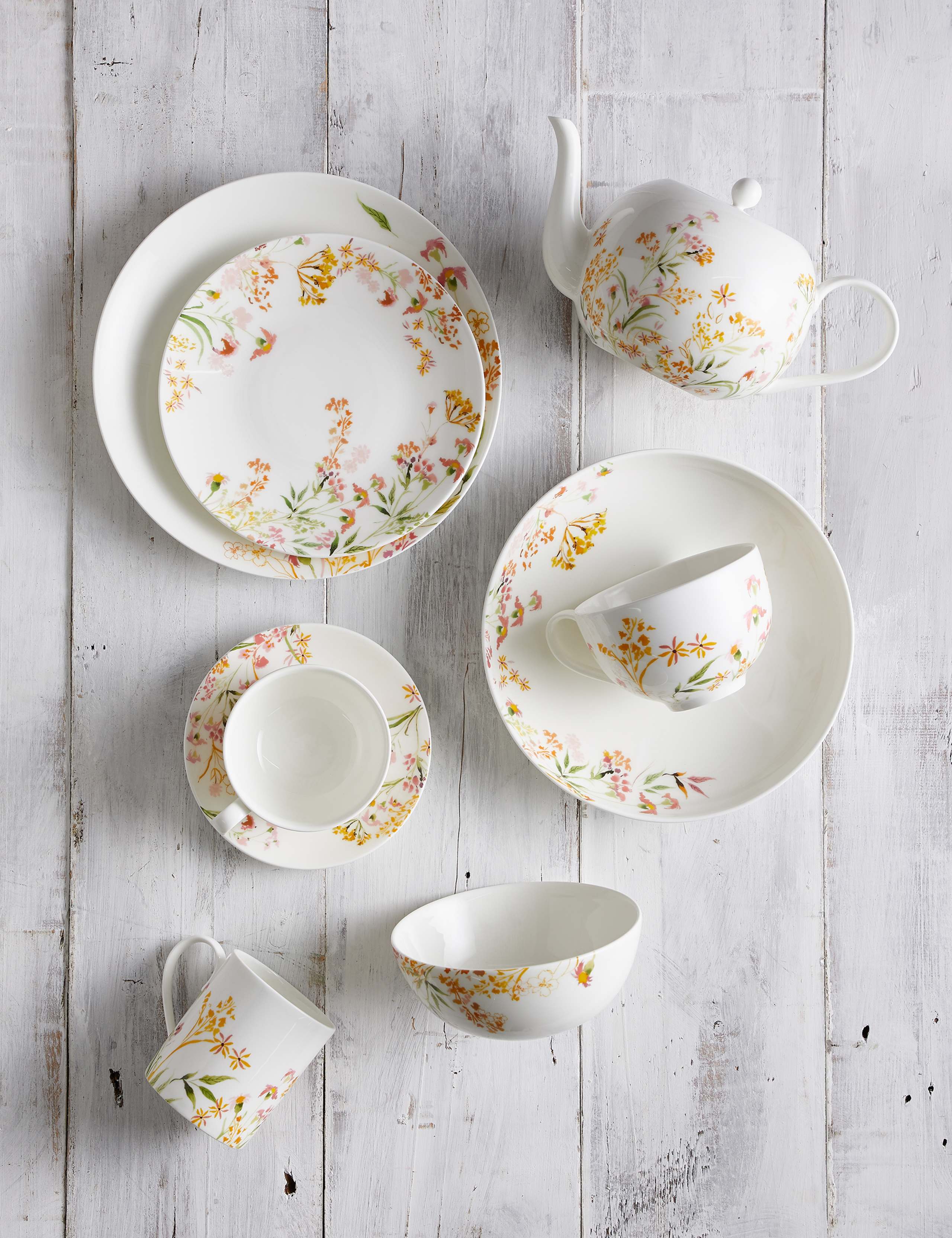 Painterly Floral Cup & Saucer 4 of 4