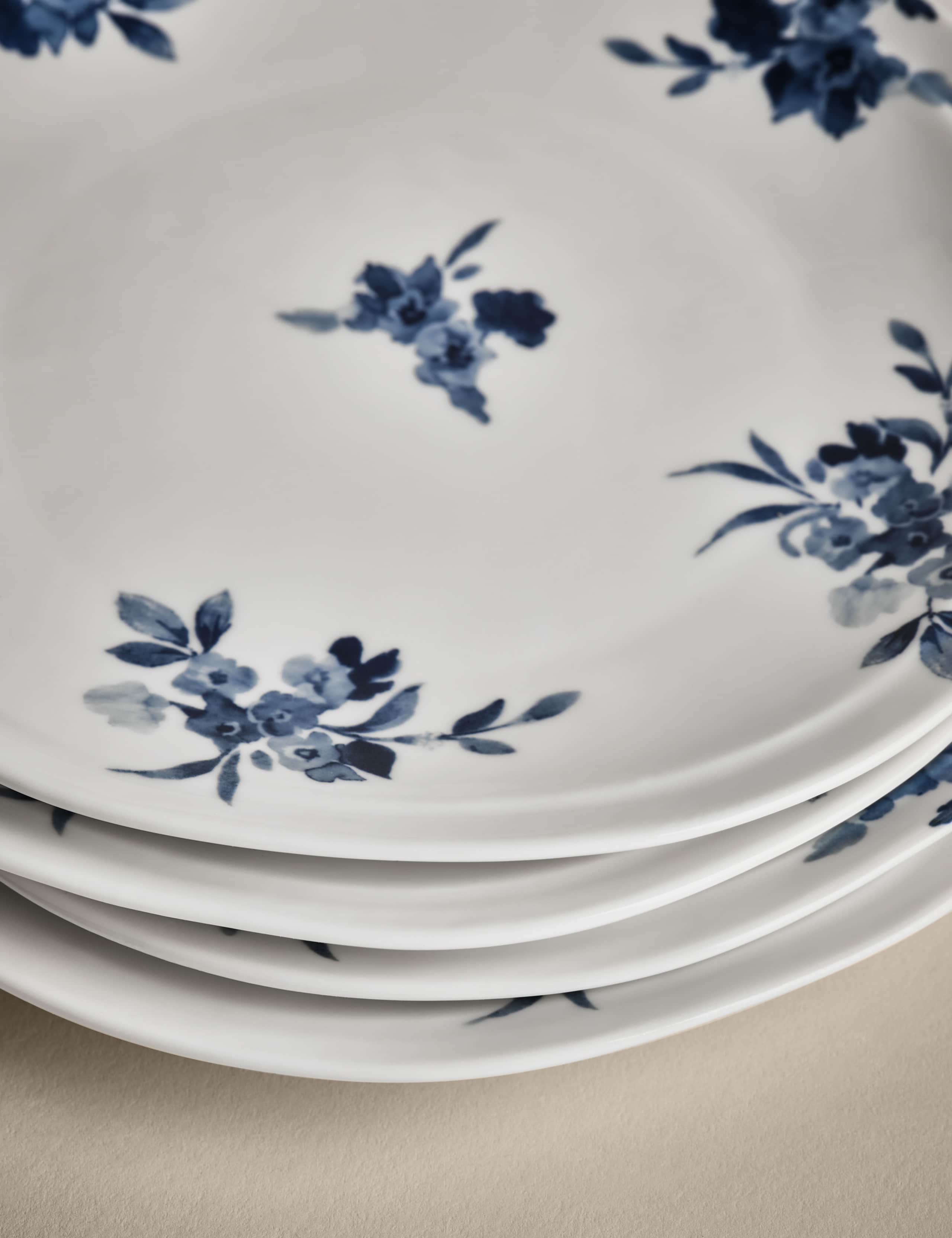 Set of 4 Cherry Blossom Side Plates 3 of 6