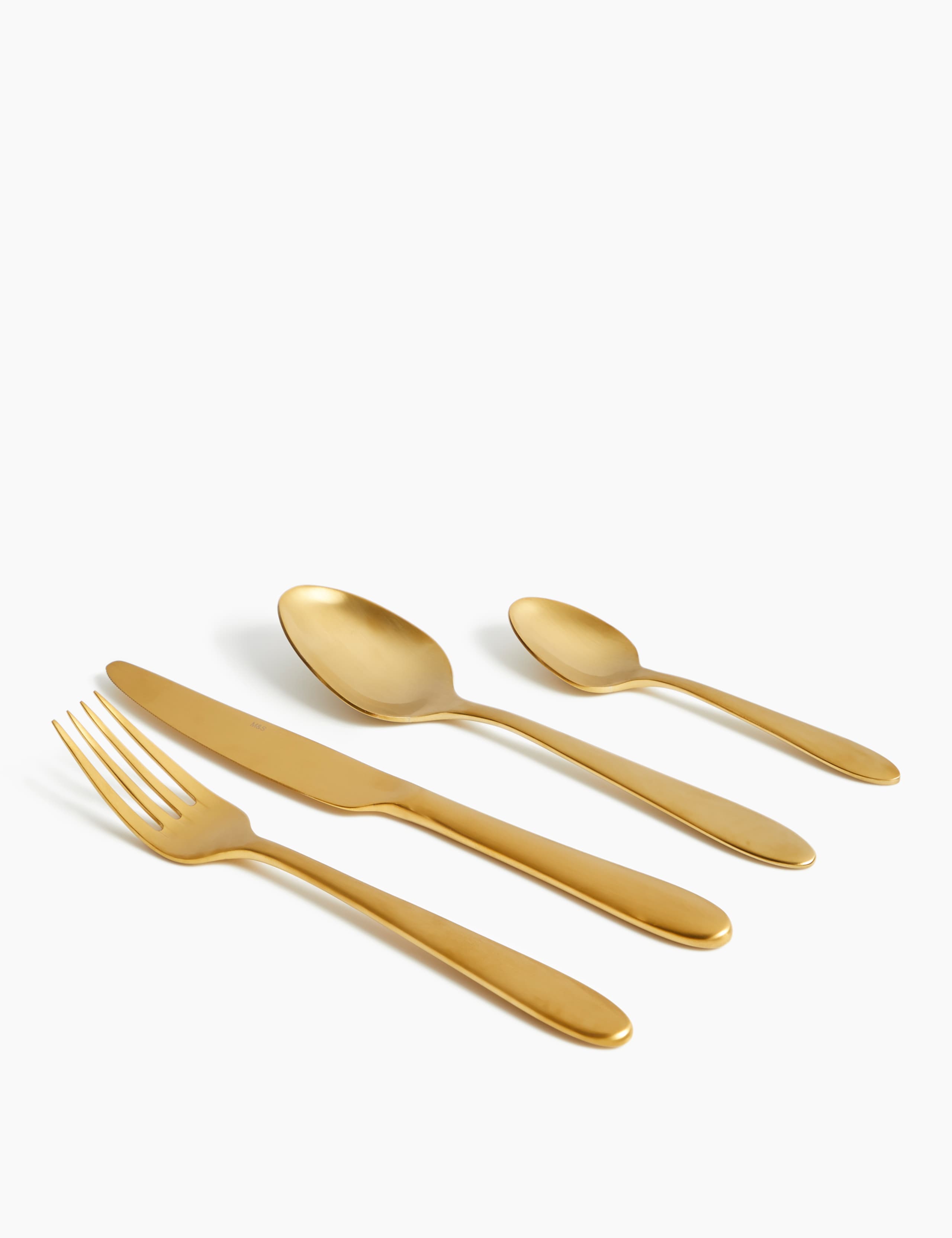 16 Piece Maxim Brushed Gold Cutlery Set 1 of 4