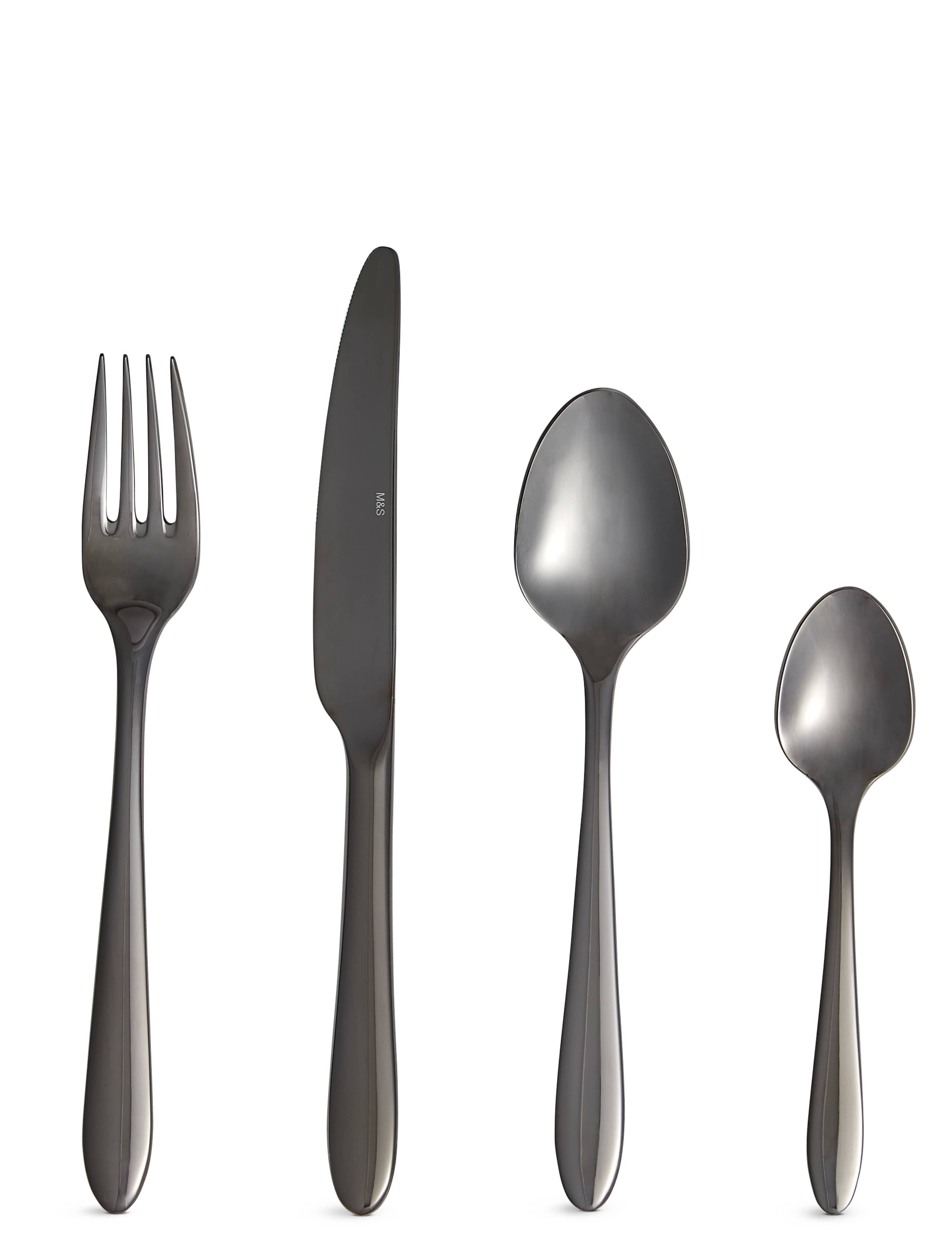 16 Piece Maxim Gunmetal Cutlery Set 1 of 2
